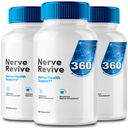 (3 Pack) Nerve Revive 360 Brain Booster Pills for Advanced Memory and Focus