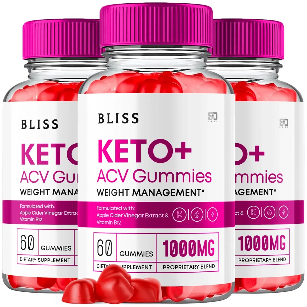Bliss Keto Gummies, Bliss Keto ACV Gummies Weight Loss (3 Pack)