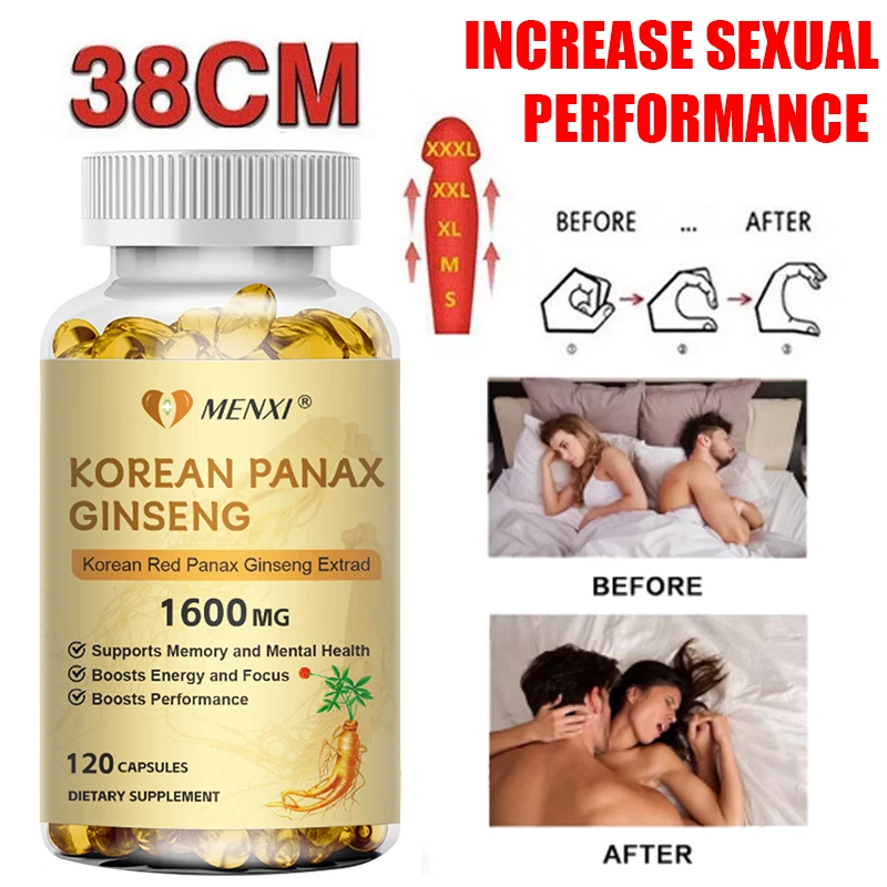 Red Korean Panax Ginseng 1600mg - High Strength Ginsenoside, Energy & Endurance