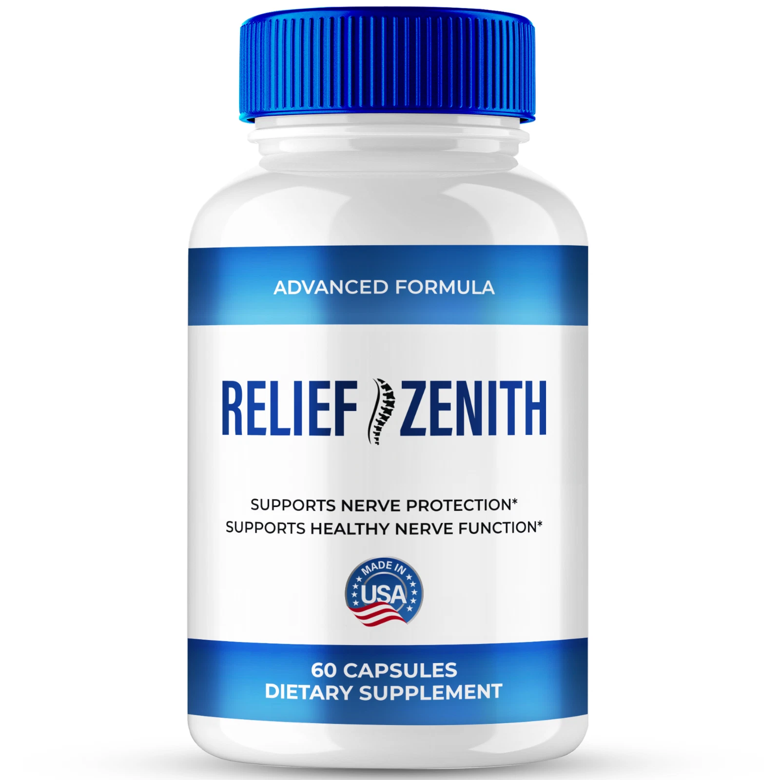 Relief Zenith Capsules, ReliefZenith Advanced Nerve Health Support 60ct