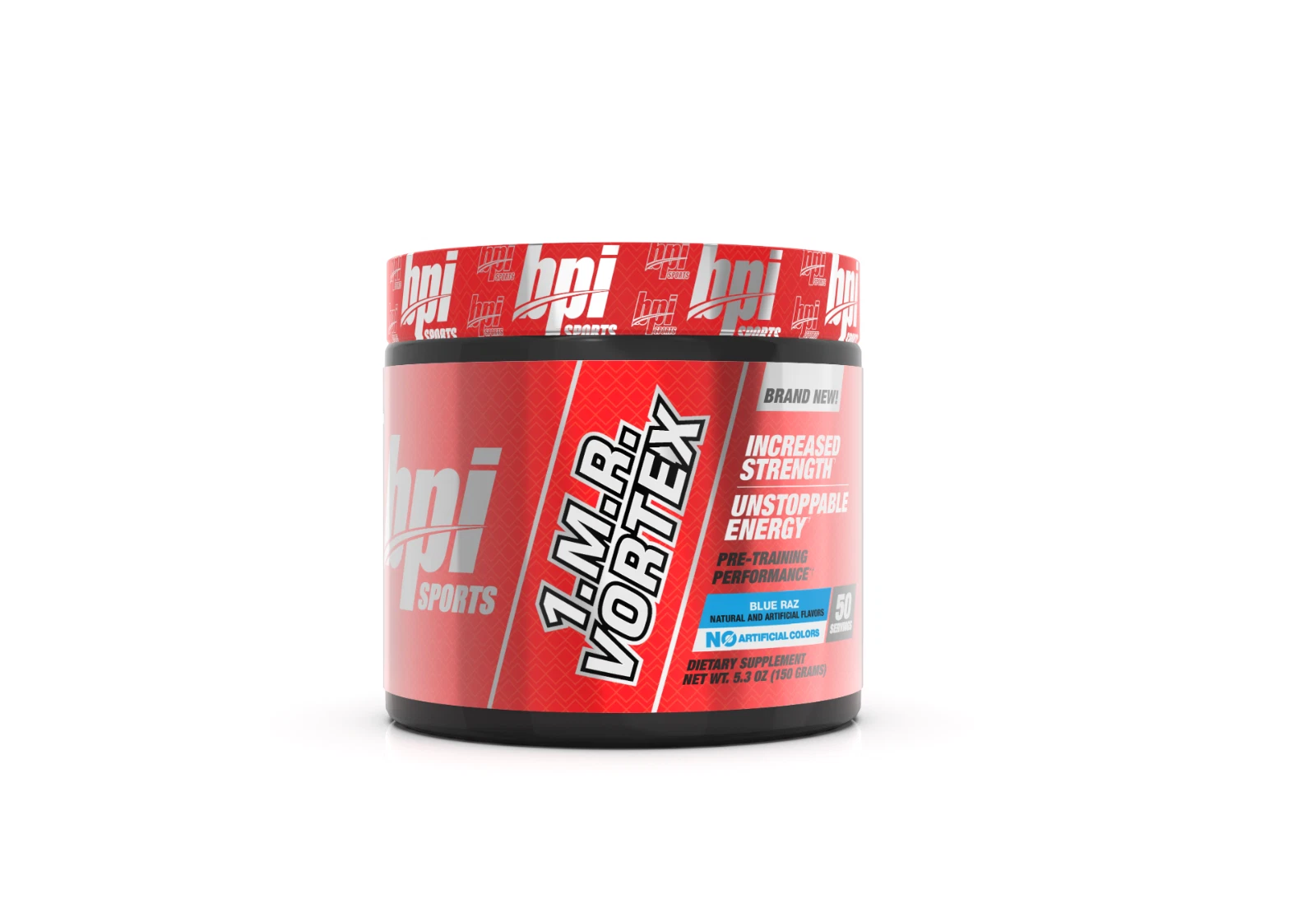 BPI Sports 1.M.R Vortex Blue Raspberry: Pre-Workout Strength & Energy Mix 50srv