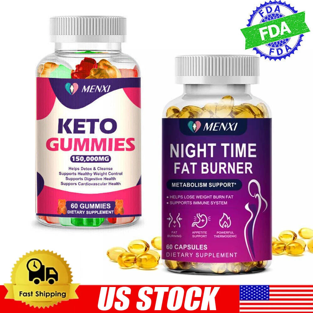 Keto Gummies Diet Weight Loss 60ct Night Time Fat burner Appetite Suppressant