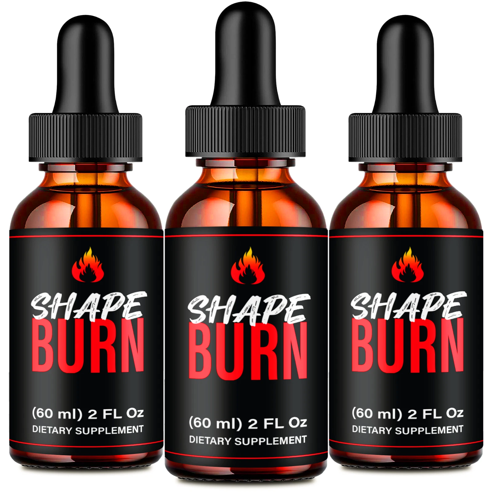 (3 Pack) Shape Burn Keto Drops, ShapeBurn Advanced Weight Management Droppers