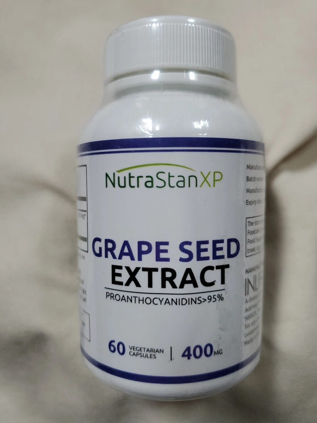 NutraStanXP Grape Seed Extract 400mg #