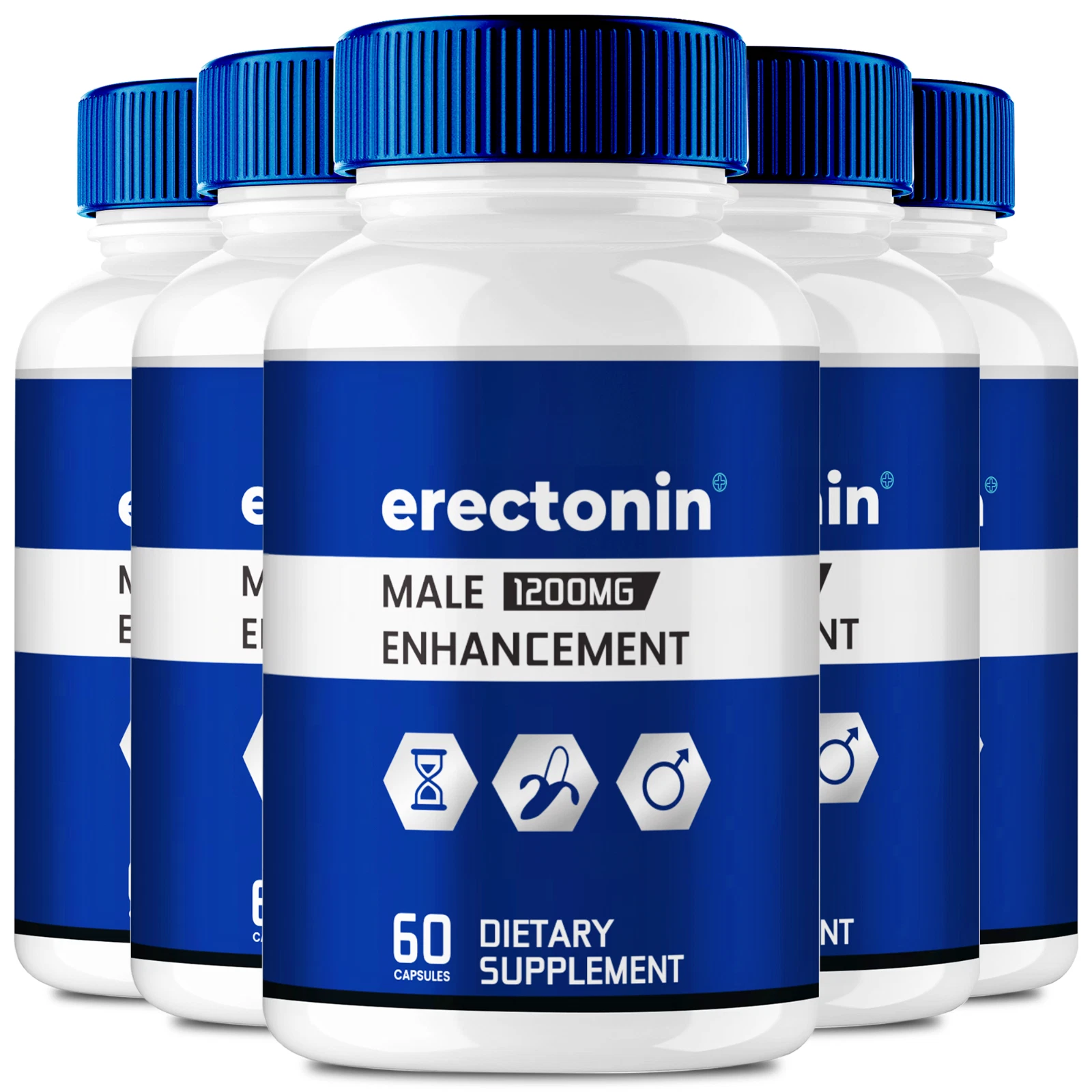 (5 Pack) Erectonin Capsules HGW Men Supplement Extra Strength (300 Capsules)