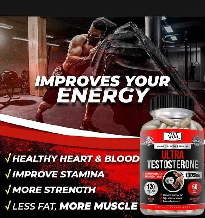 KAYA Ultra Testosterone Booster Increase Endurance 90-cap