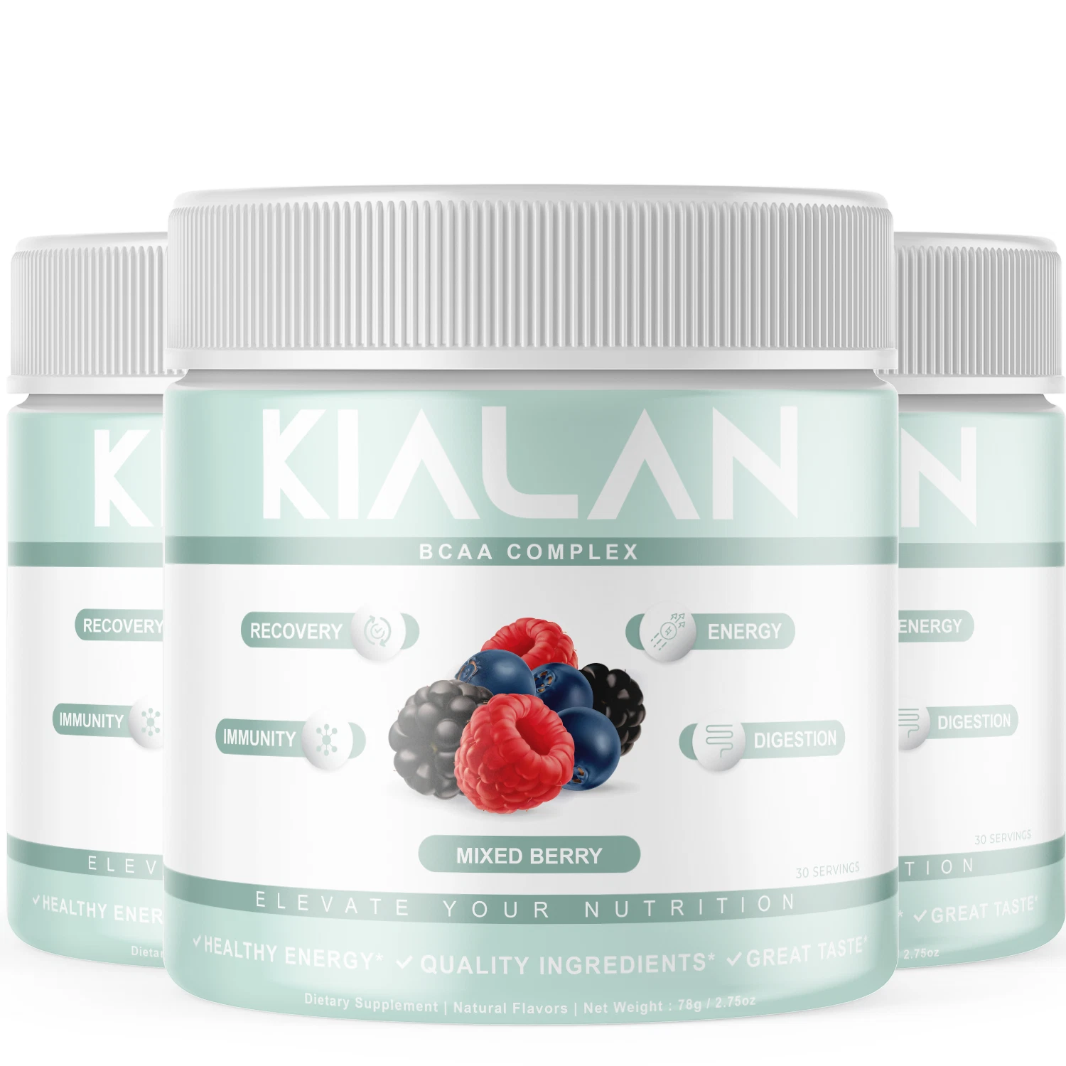 3 Pack - Kialan Nutrition Greens - Weight Management, Nutrition Shake Powder