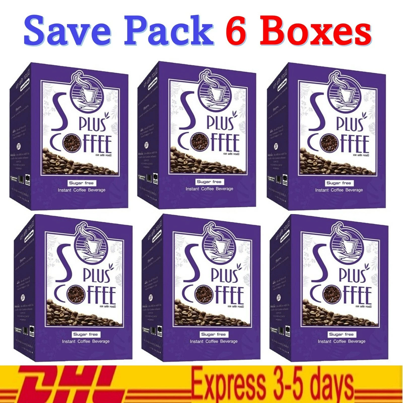 6x Bota-P S Plus Burn Coffee Diet Weight Loss Control For Beautiful Slim Figure