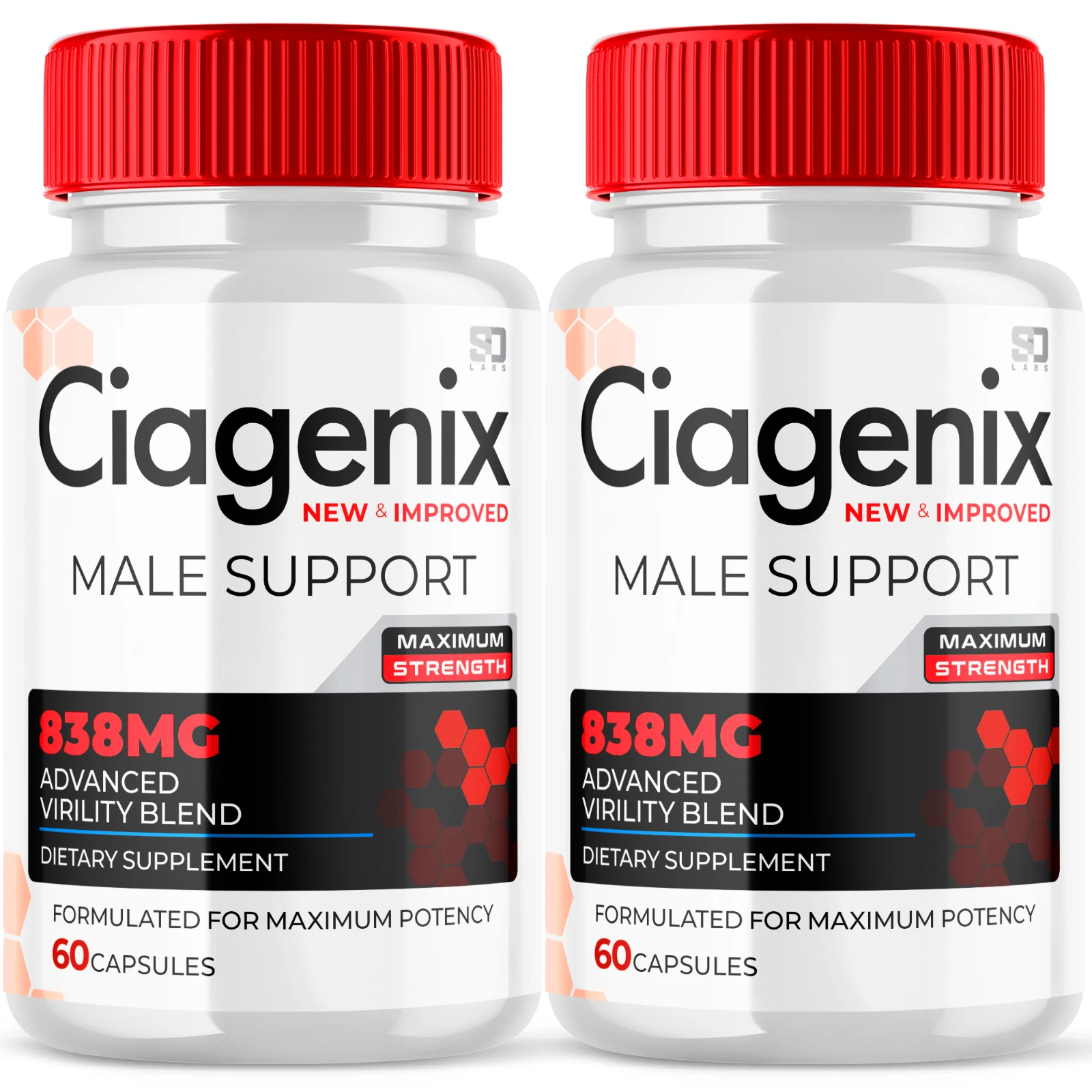 (2 Pack) Ciagenix Male Pills Maximize Energy, Vitality & Stamina 120 Capsules