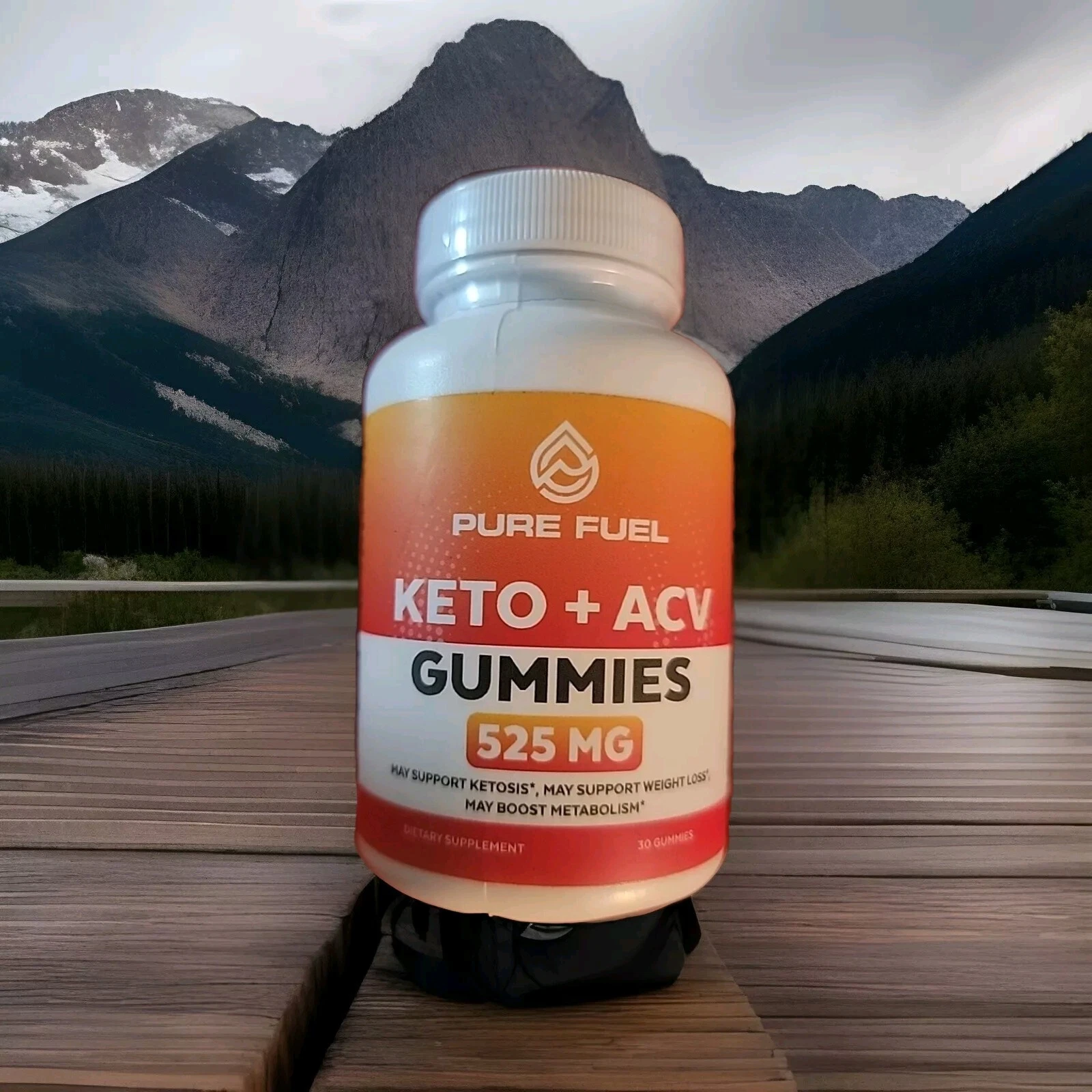 PURE FUEL Keto + ACV Gummies 525mg Weight Loss Support Popular
