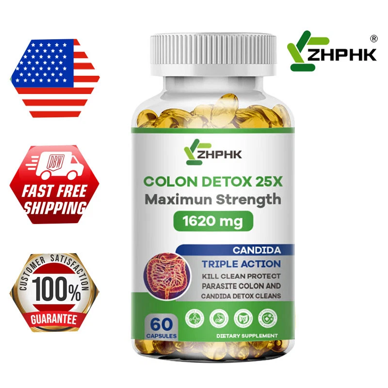 Remove Parasite ANTI PARASITE & CANDIDA DETOX Body Cleanse ULTRA FLASH COLON 60