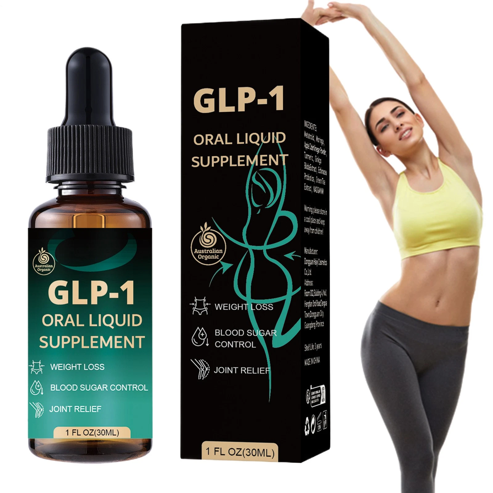 1oz GLP-1 ORAL LIQUID SUPPLEMENT- Blood Health Weight Control Joint Support Drop