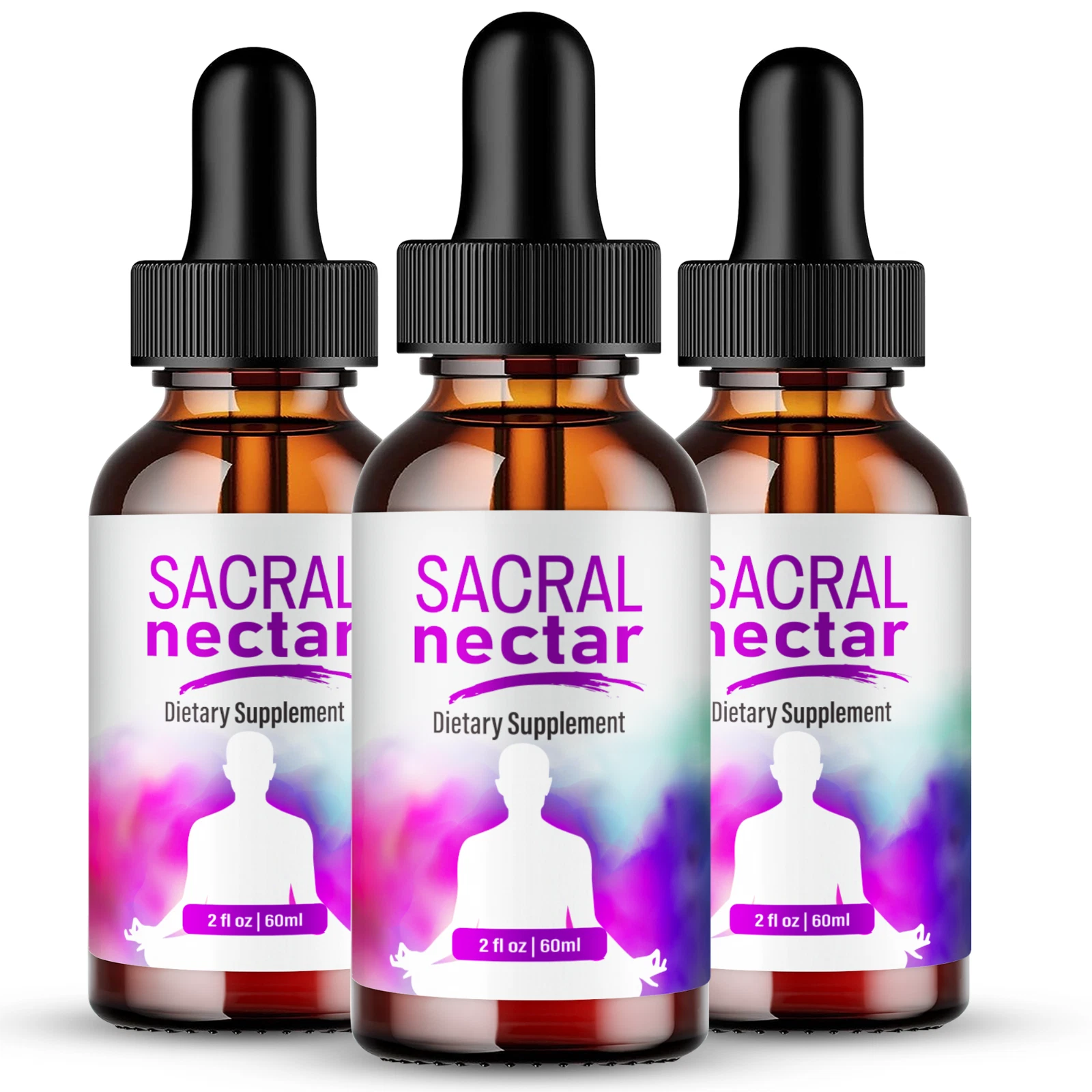 (3 Pack) Sacral Nectar Drops for Women Advanced Formula Balance Support Vitamin