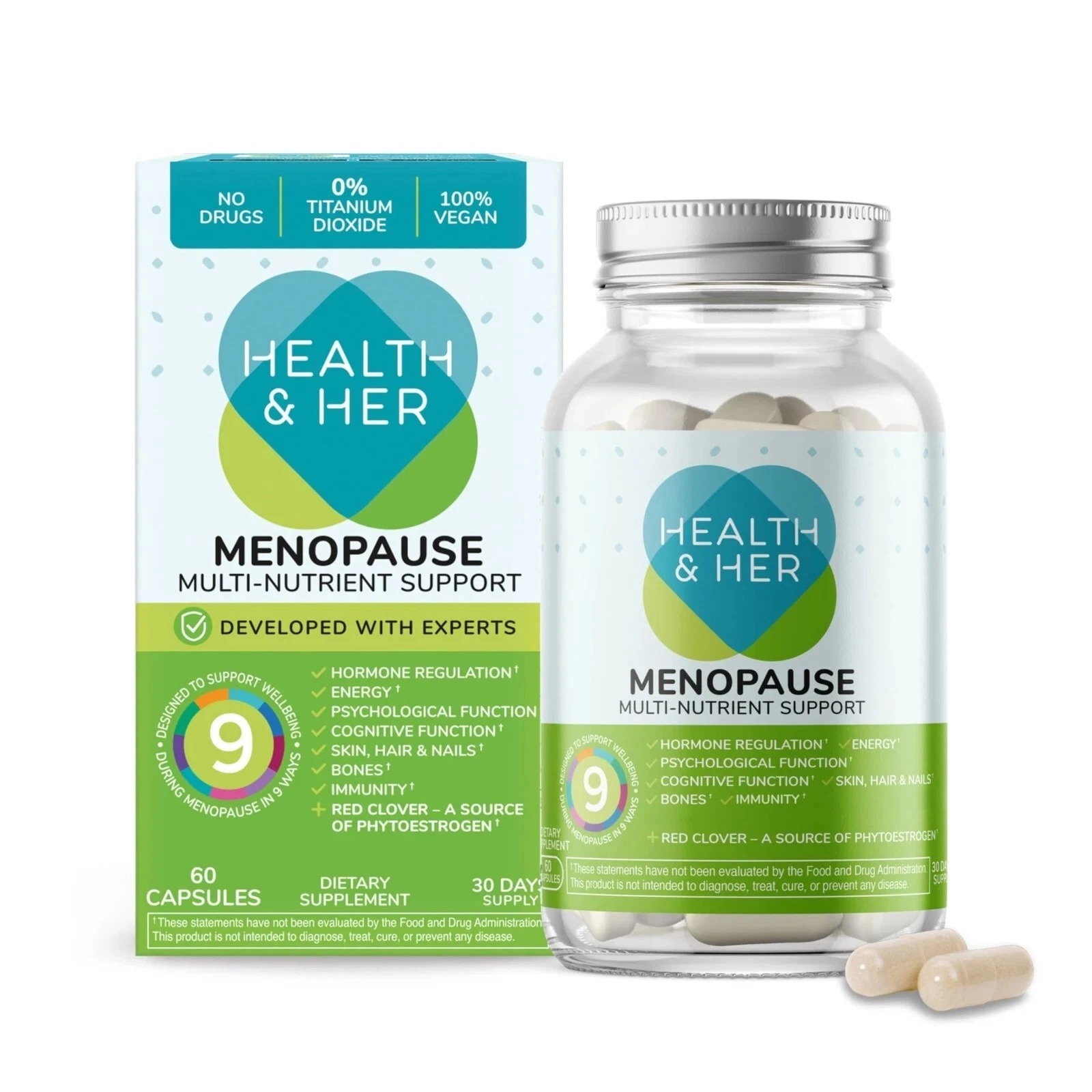 Health & Her Weight Management Probiotic 50 Billion CFU 60 Capsules Exp 09/2026+