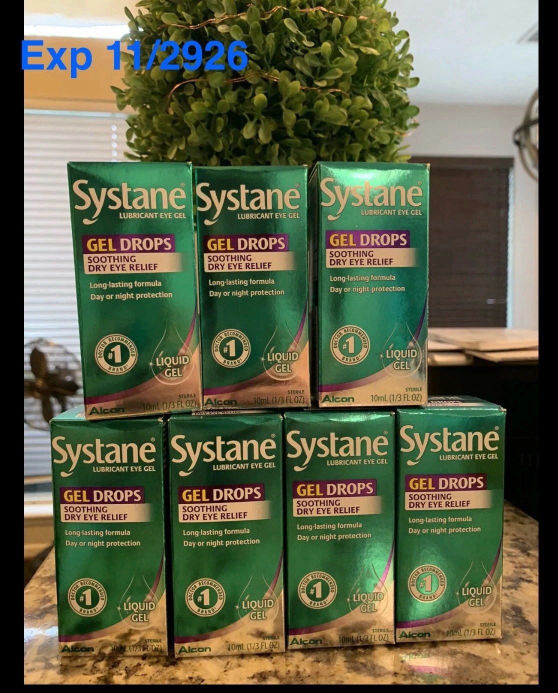 EXP 11/2026~7 boxes SYSTANE 0.33 fl/oz LONG LAST day/night gel drop Lubricant