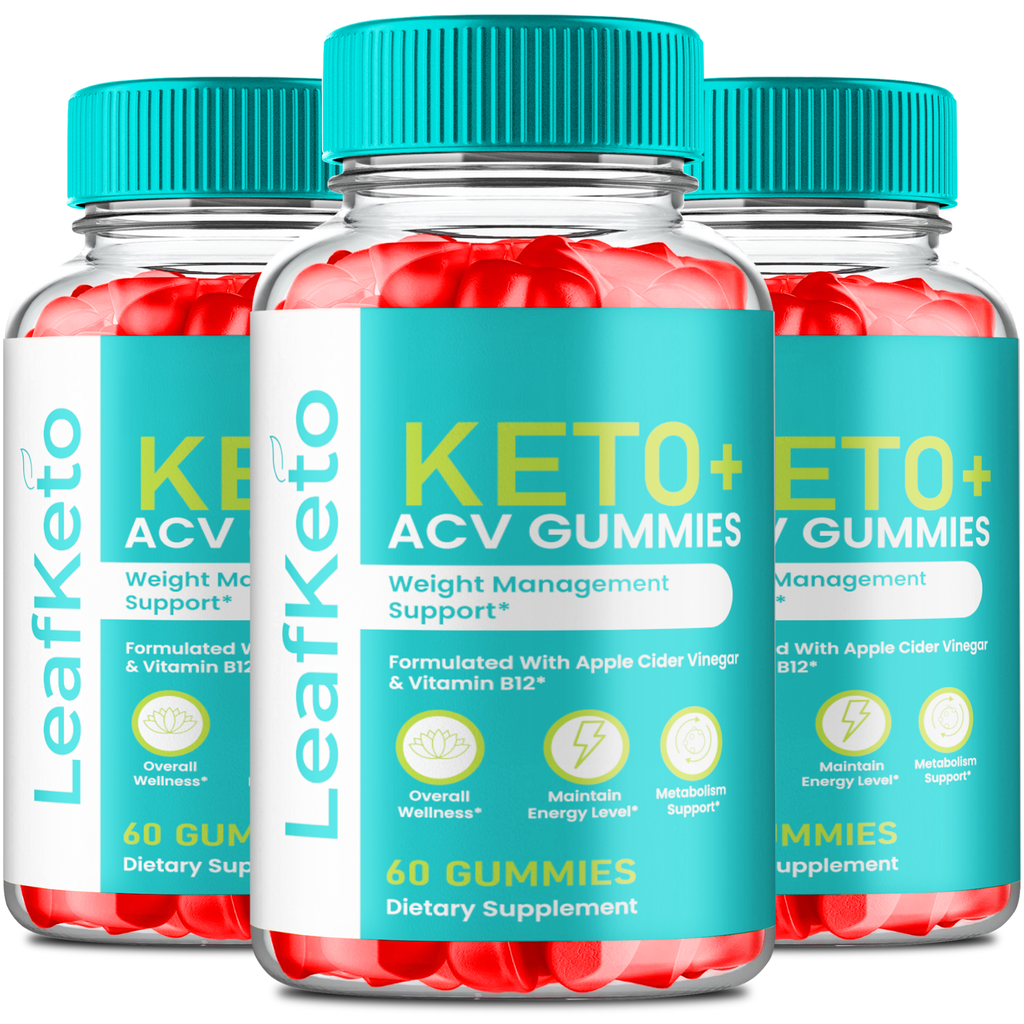 (3 Pack) Leaf Keto ACV Gummies - Support Weight Loss & Overall Wellness Gummy