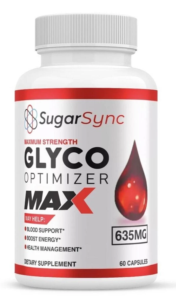 Sugar Sync Glyco Capsules, SugarSync Optimizer Max Strength Supplement (1 Pack)
