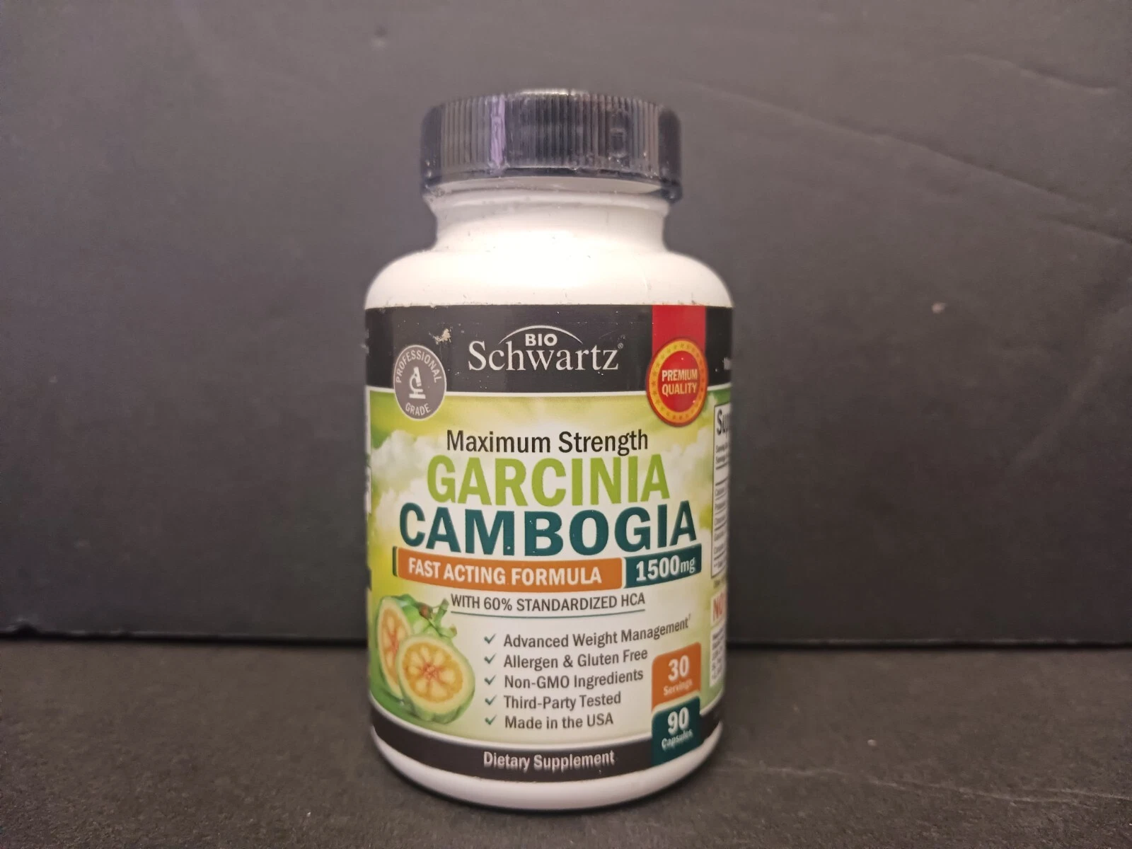 Bio Schwartz Garcinia Cambogia 1500mg HCA Extract~90 Caps ~ NEW FACTORY SEALED