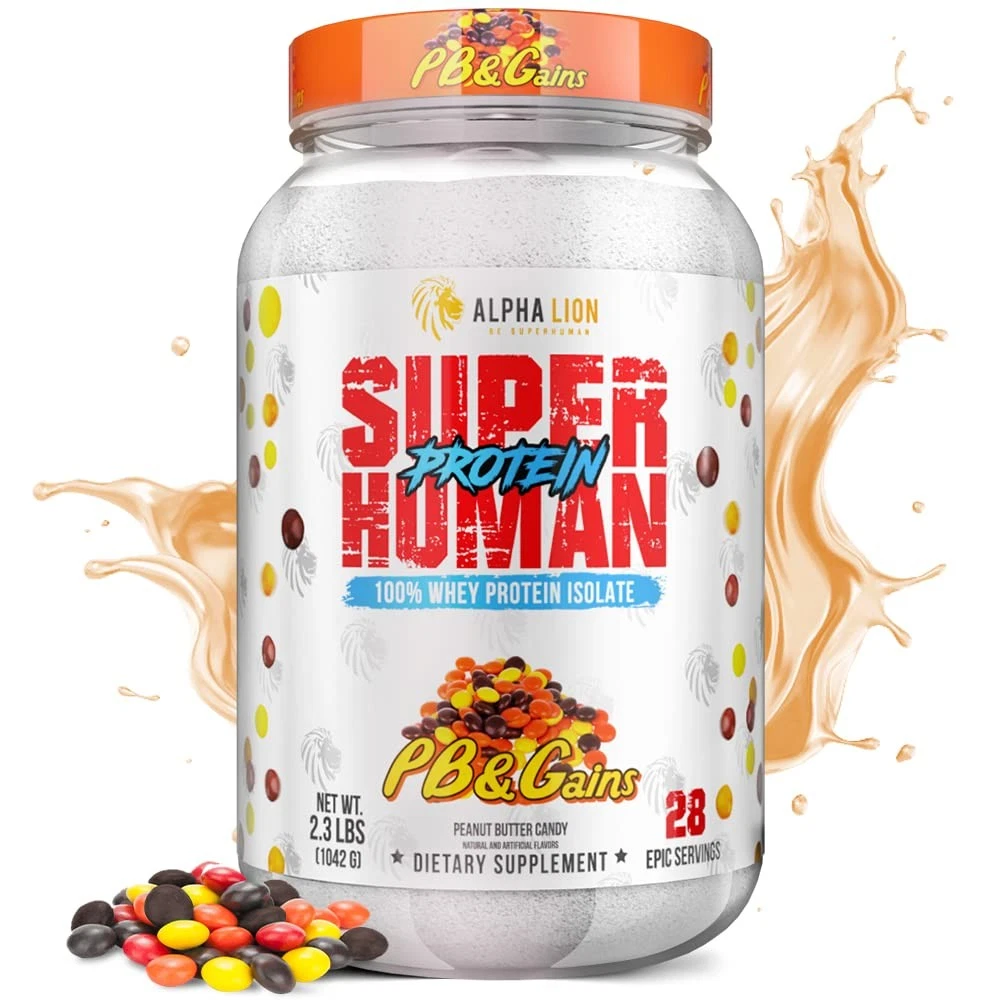 Superhuman Whey Protein Powder, Great Tasting Pure Whey Protein Isolate, Low ...