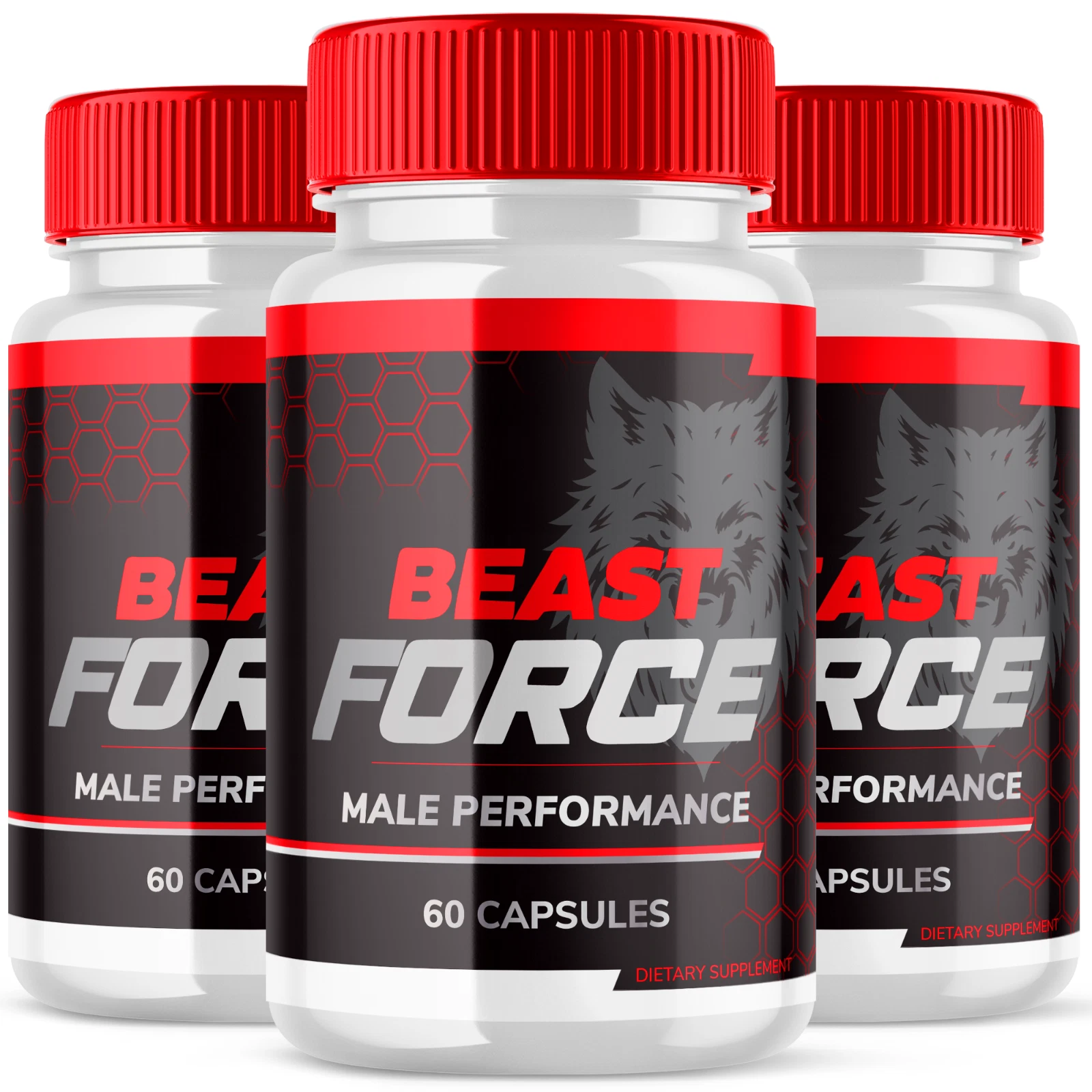 Beast Force Male Support Vitamin Max Strength Supplement for Men 180 Capsules