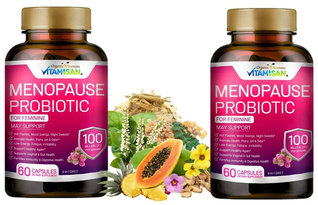 4-in-1 Menopause double Pack Probiotic – Intimate & Hormonal Health for Women
