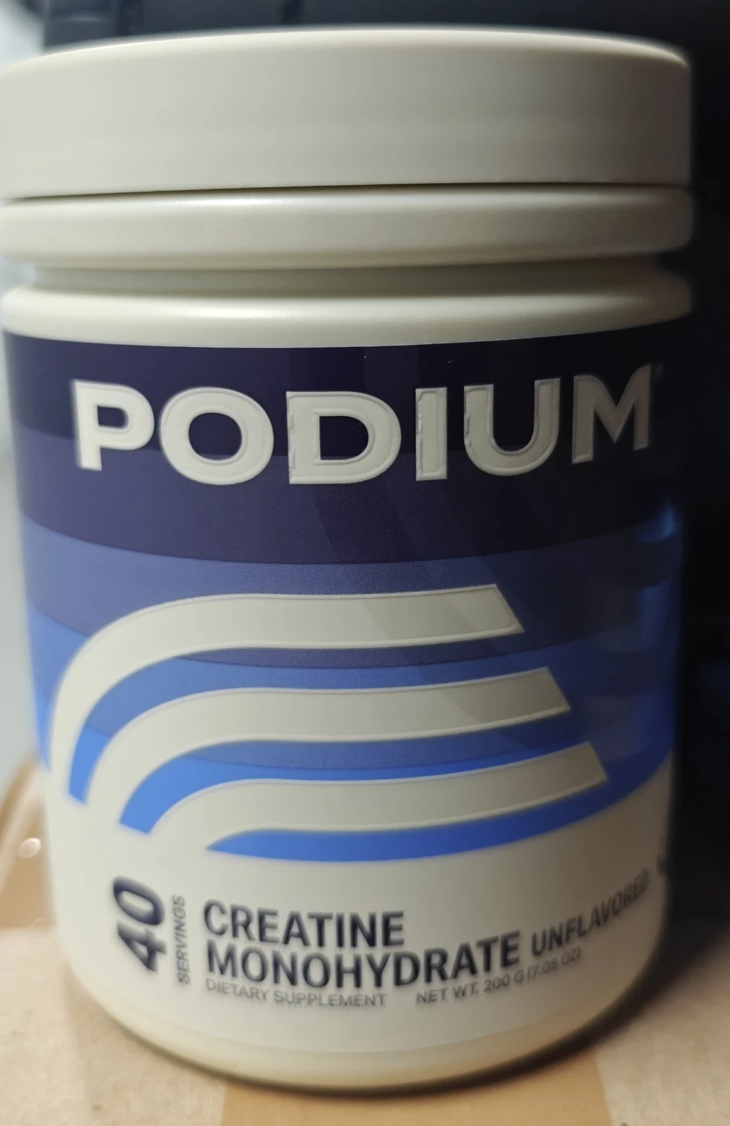Creatine Monohydrate 40 Servings Unflavored Podium Nutrition Supplement 05/26
