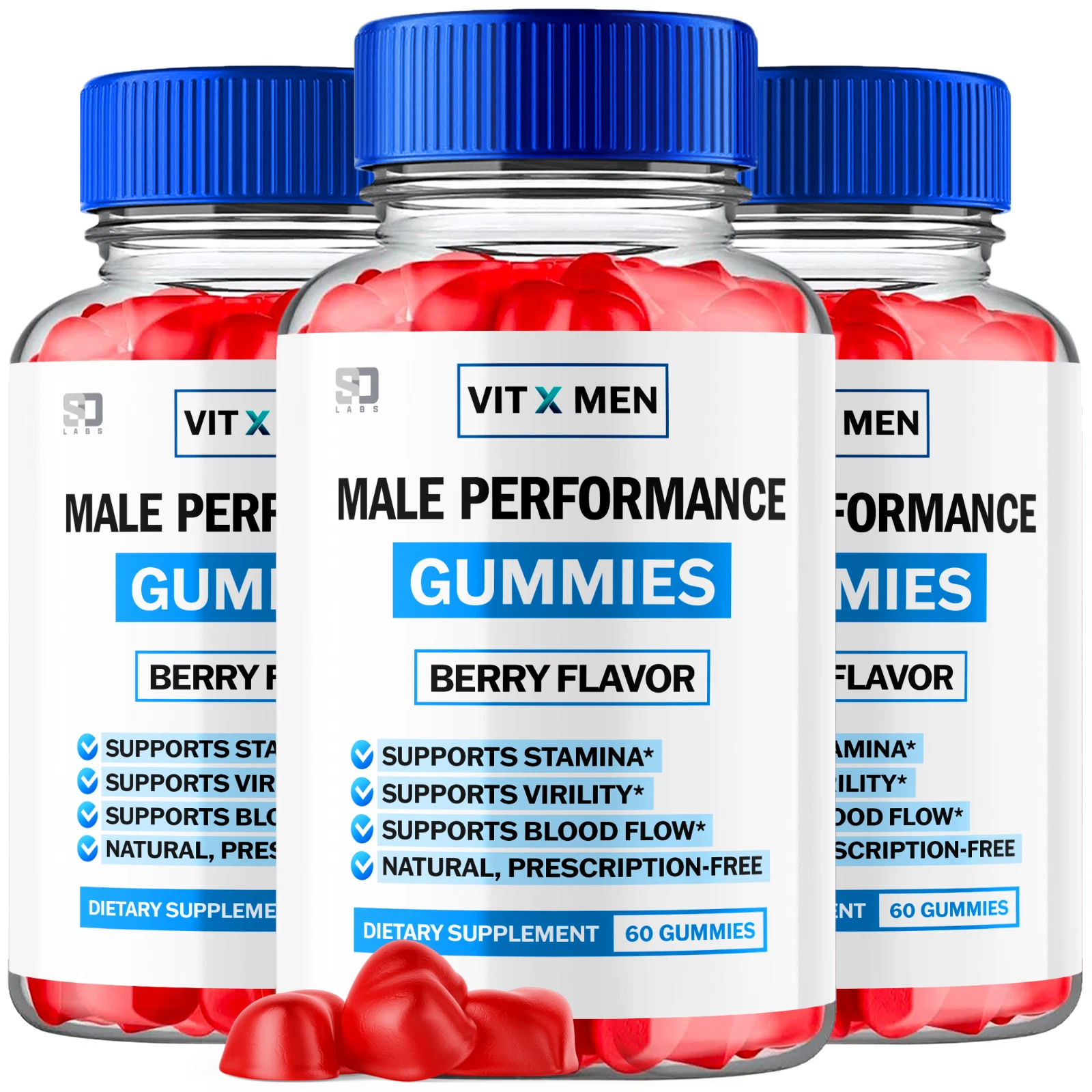 (3 Pack) VitXMen Gummies For Men - Advanced Formula Vitamin Supplement 180 Gums