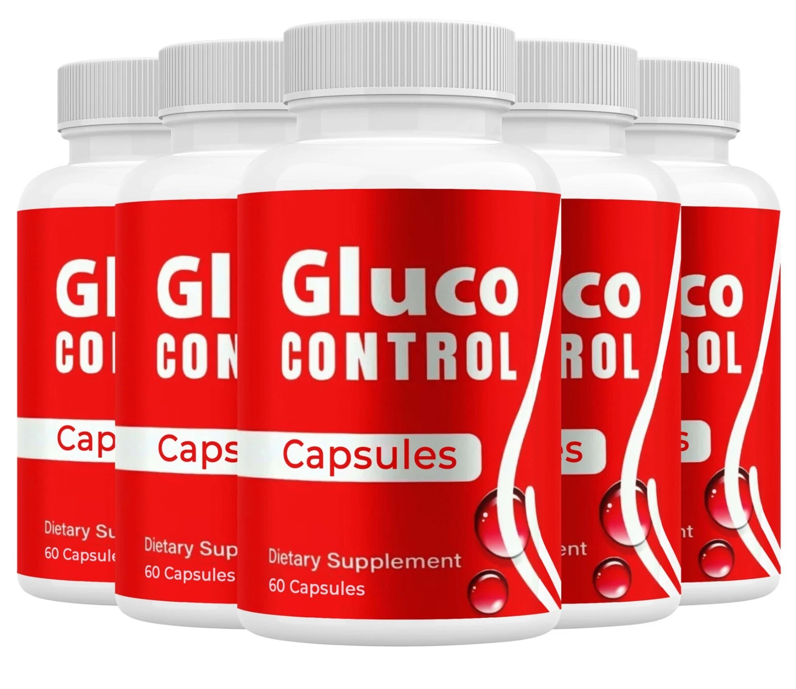 Gluco Control Capsules Healthy Blood Support - GlucoControl Pills ( 5 Pack )
