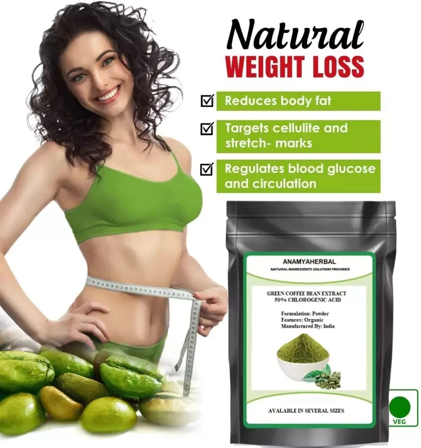 Green Coffee Bean Extract Powder Weight Loss Fat Burner Slimming