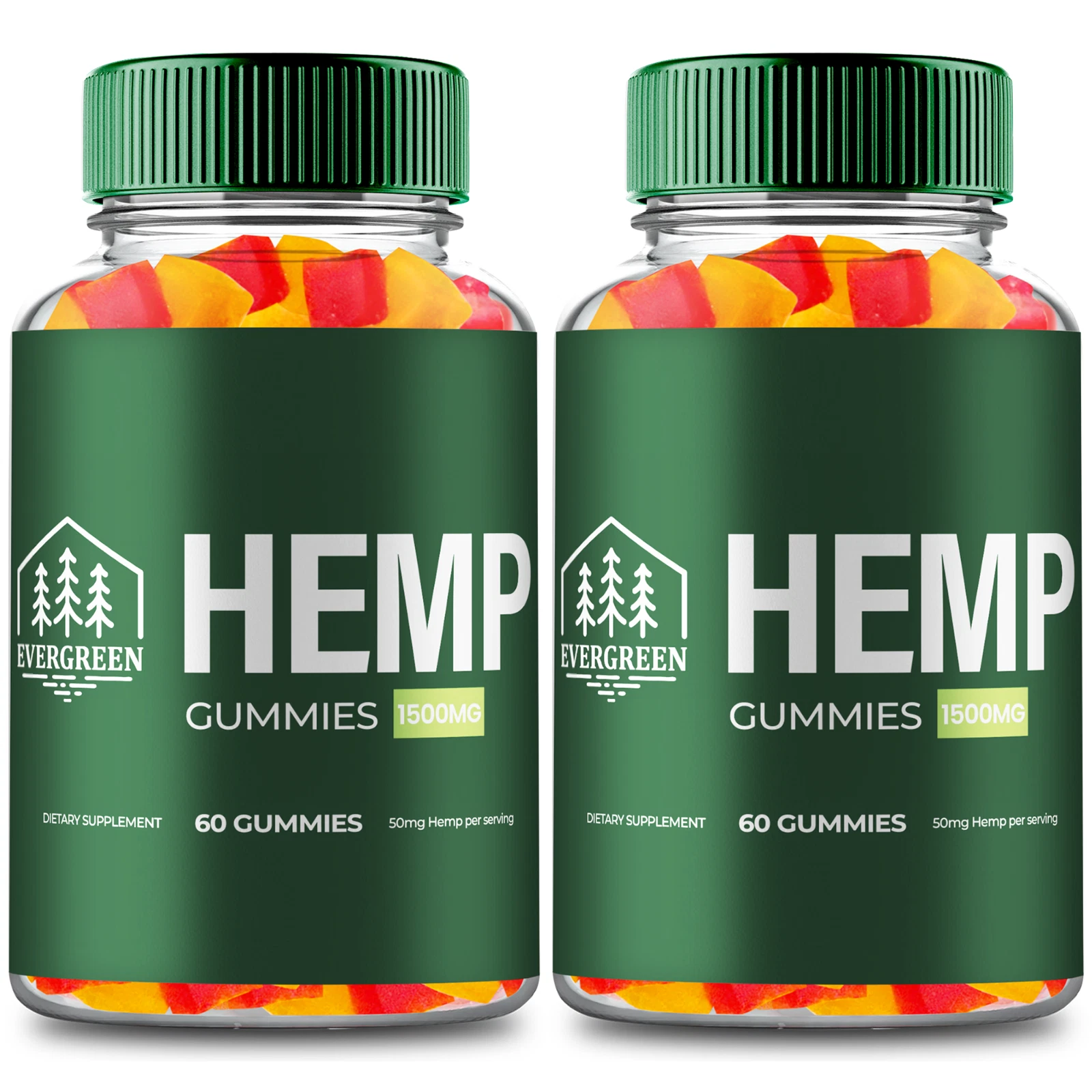 (2 Pack) Evergreen Gummies, Ever Green Natural Health & Wellness Support Gummy