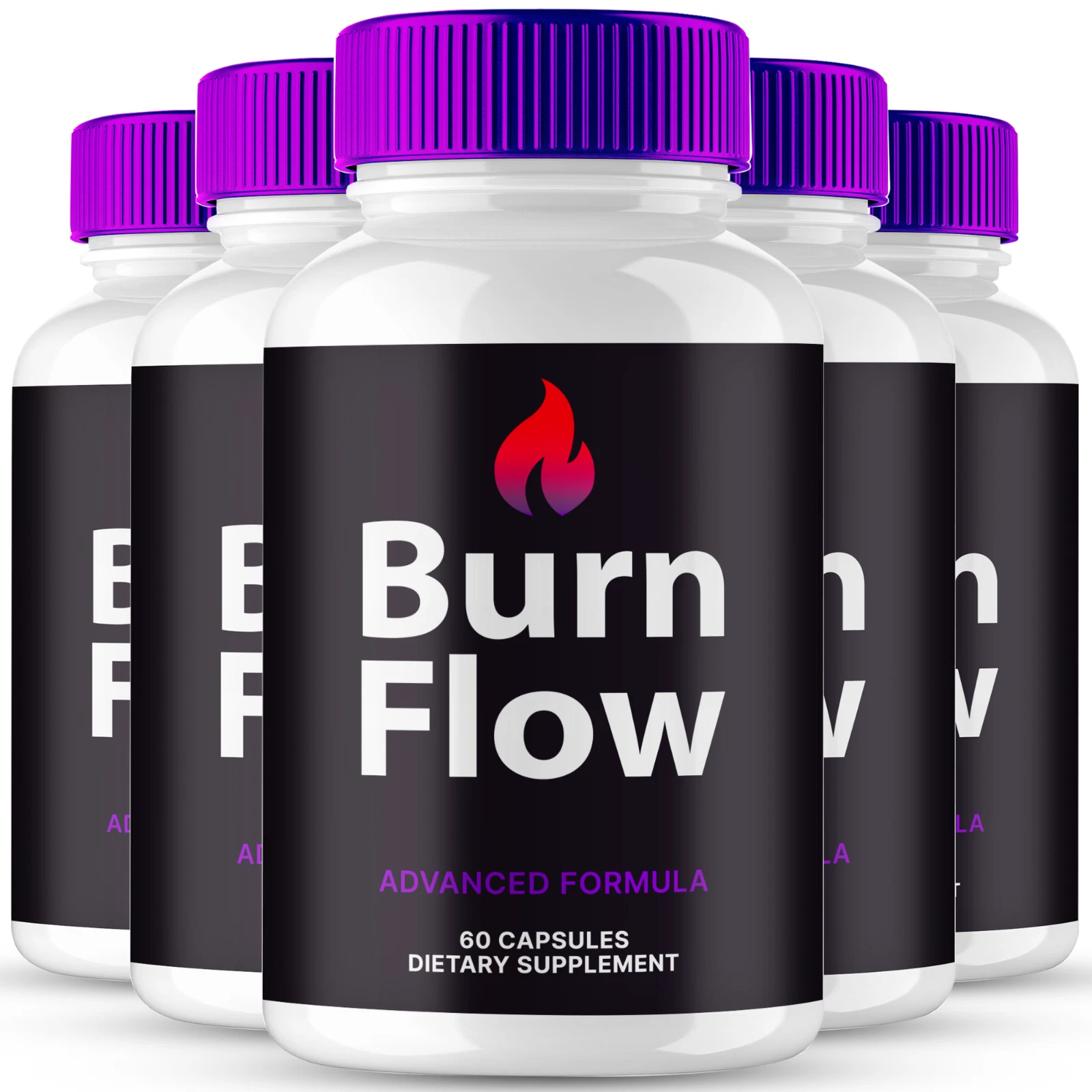 (5 Pack) BurnFlow Keto Capsules, Burn Flow Advanced Weight Management Pills