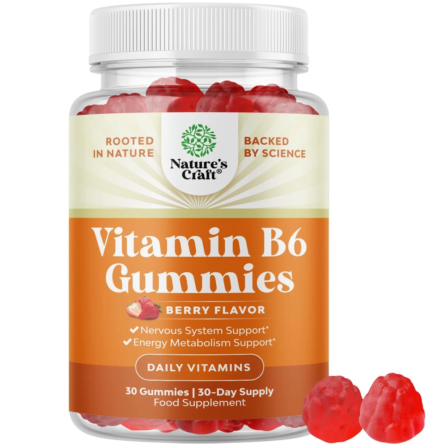 Potent Vitamin B6 Gummies for Adults - Potent Vitamin B Complex Supplements for