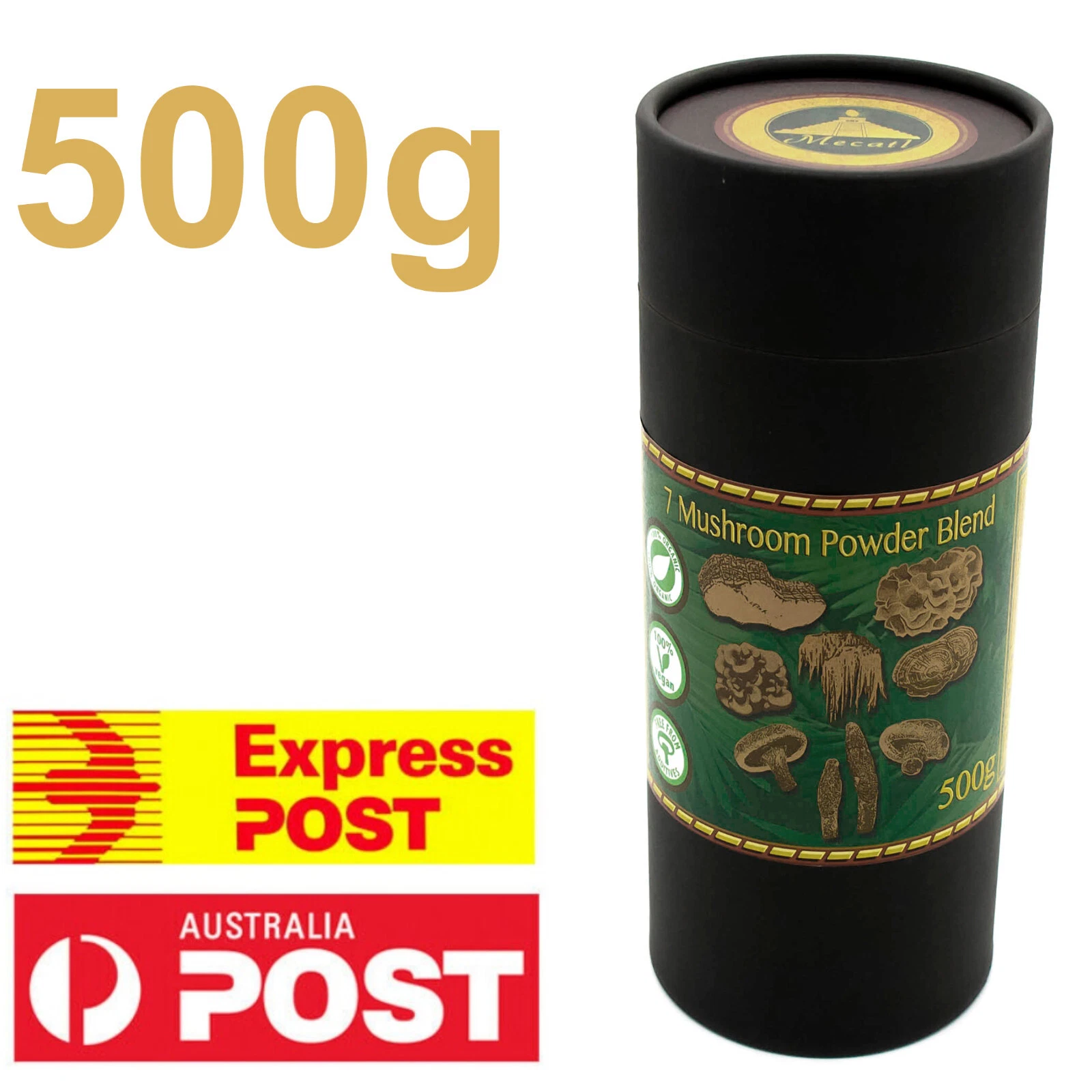 Organic 7 Mushroom Blend 100% Organic Functional Mushroom Powder 500g Superfood