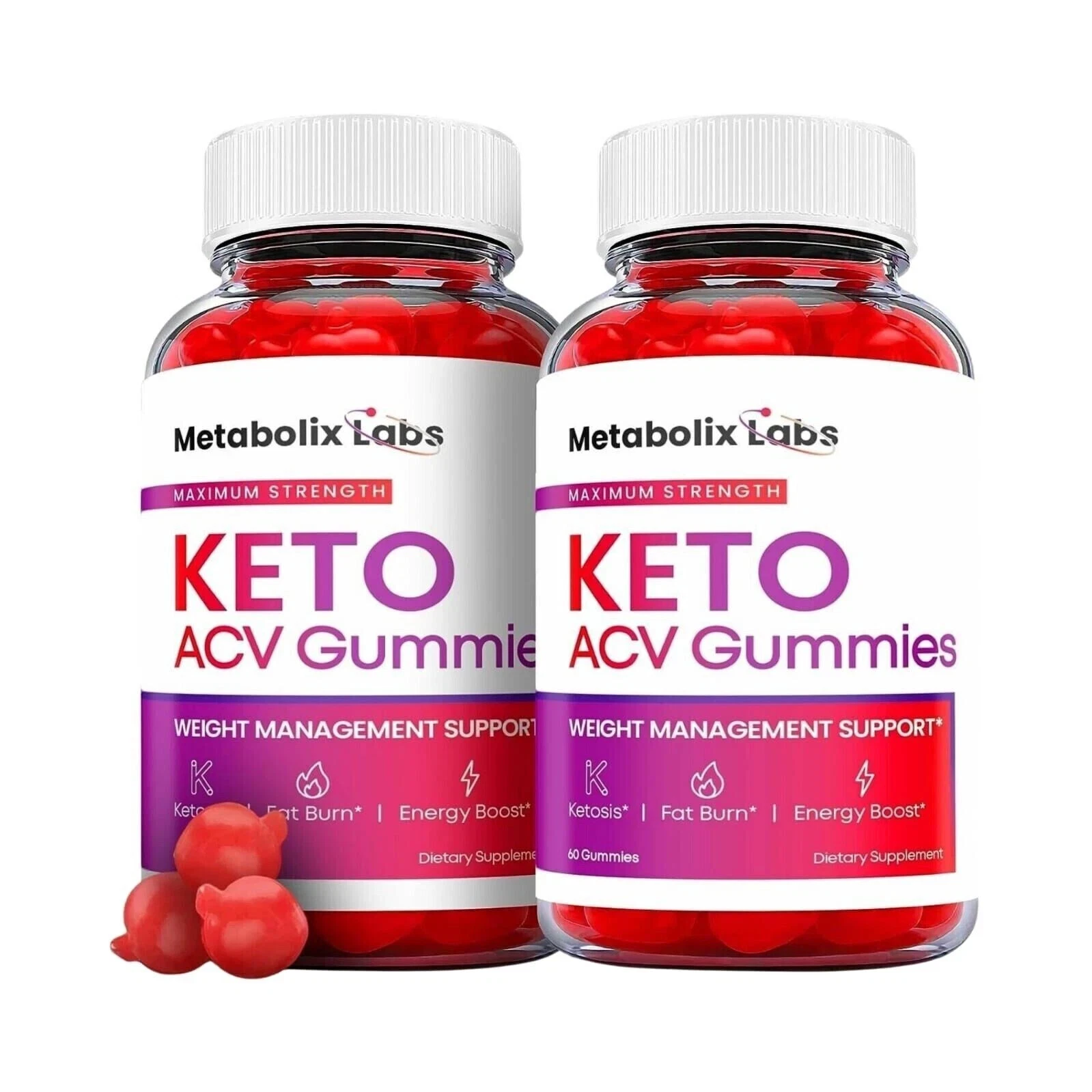 2-Pack Metabolix Labs Keto Gummies - Metabolix Labs Keto ACV Gummies-120 Gummies