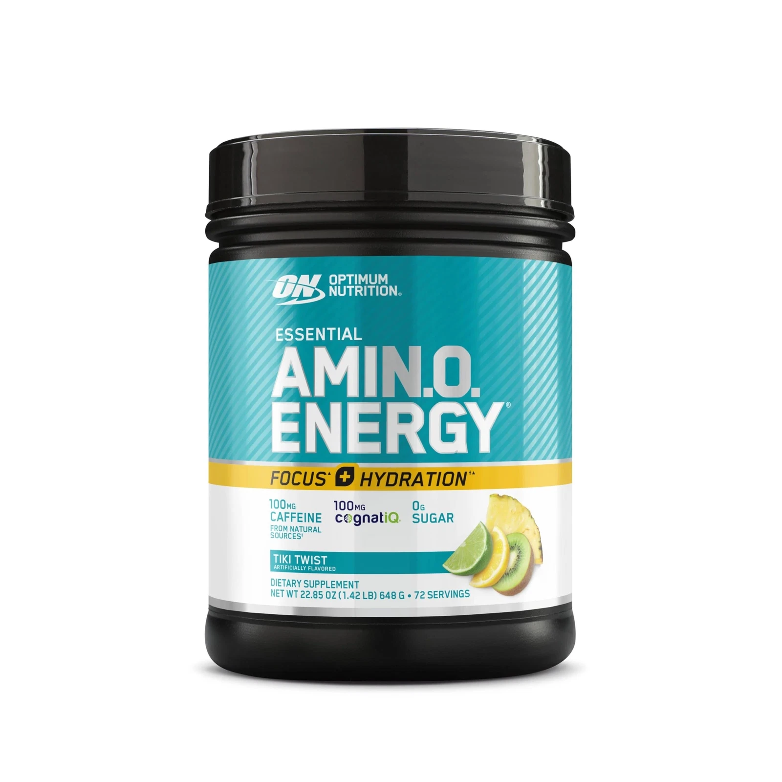 Optimum Nutrition Essential Amino Energy Focus + Hydration, Tiki Twist, 72