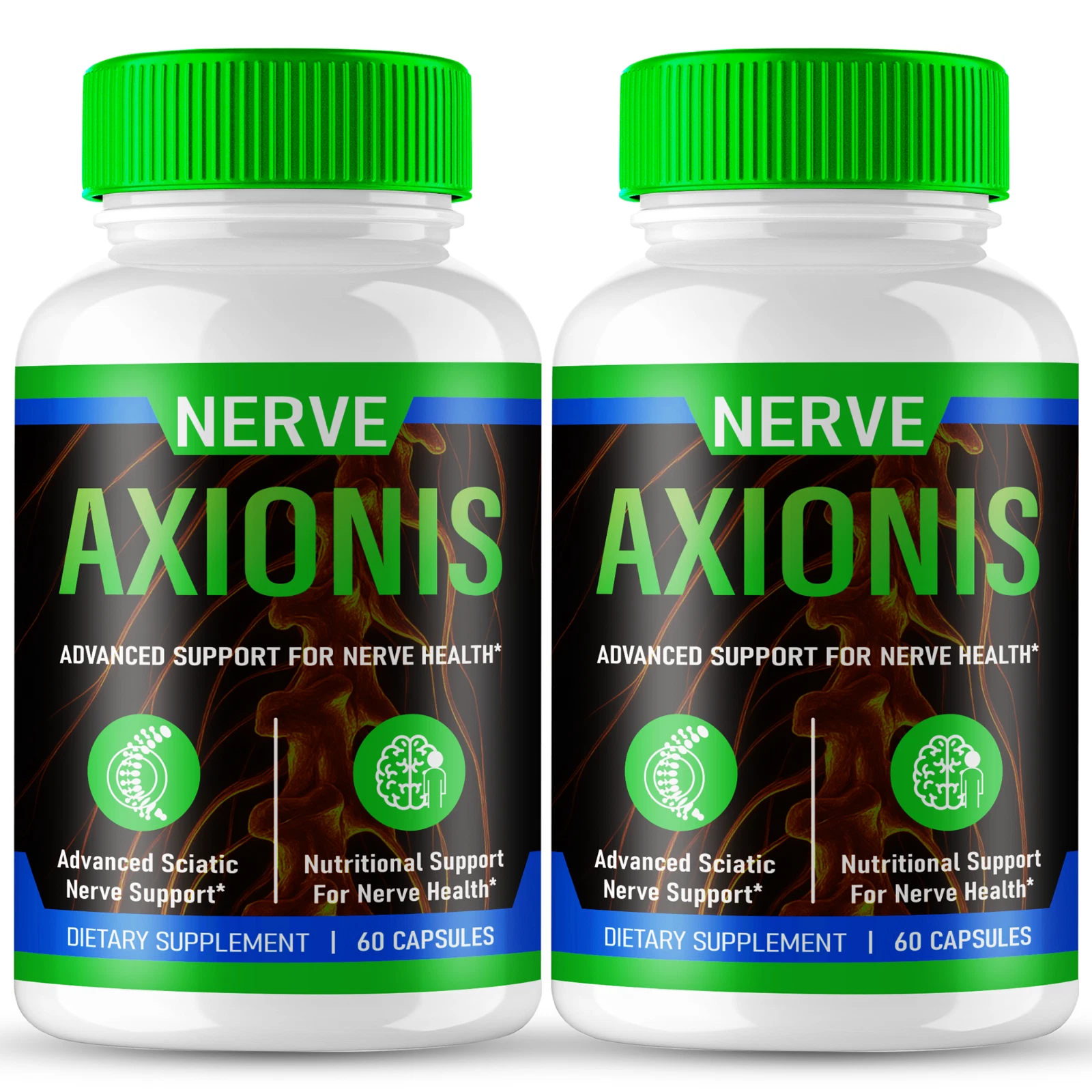 (2 Pack) Nerve Axionis for Sciatica Capsules, Nerve Health Supplement Pills