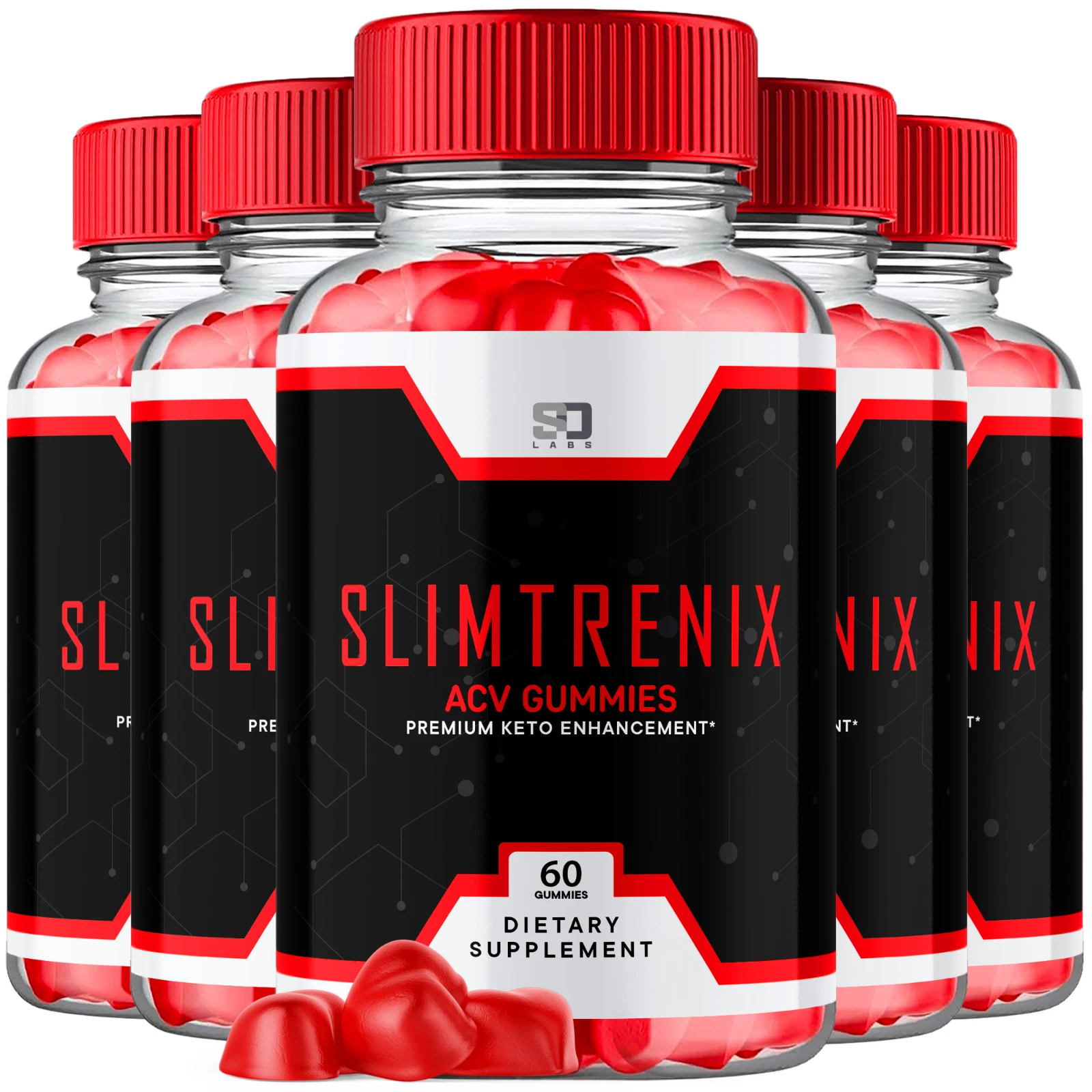 Slimtrenix ACV Gummies Keto Enhancement Supports Energy & Balance (5 Pack)