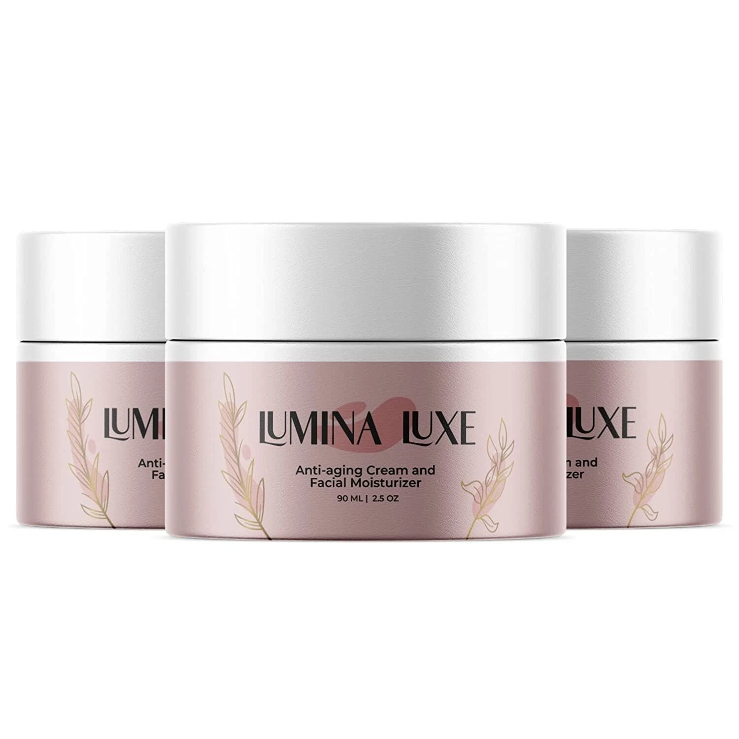 (3 Pack) - Lumina Luxe Anti-Aging Moisturizer Cream for Wrinkle, Skin Tightening