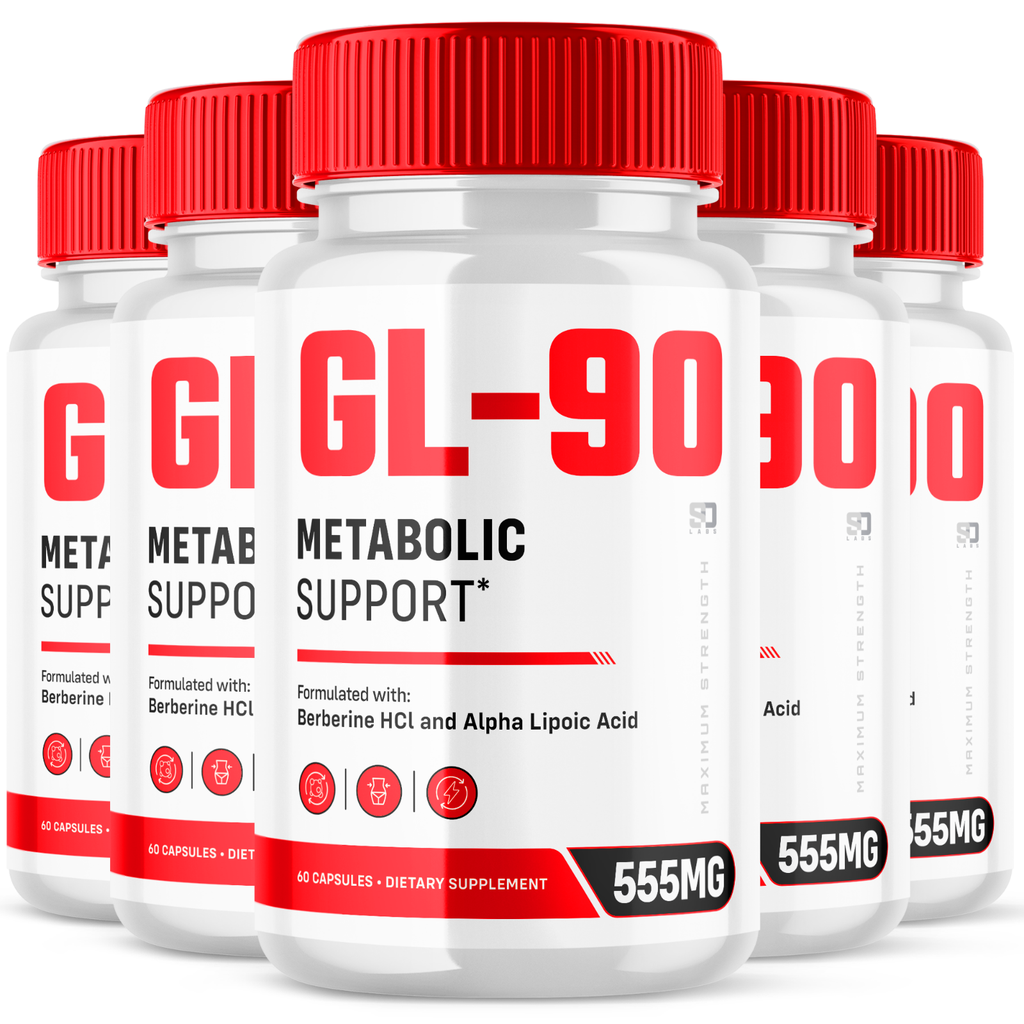 (5 Pack) GL-90, GL90 Blood Sugar & Metabolic Support Capsules (300 Capsules)