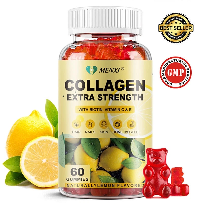 MENXI GSH Skin Whitening Gummy 2500mg Antioxidant Anti Aging Vegan Supplement