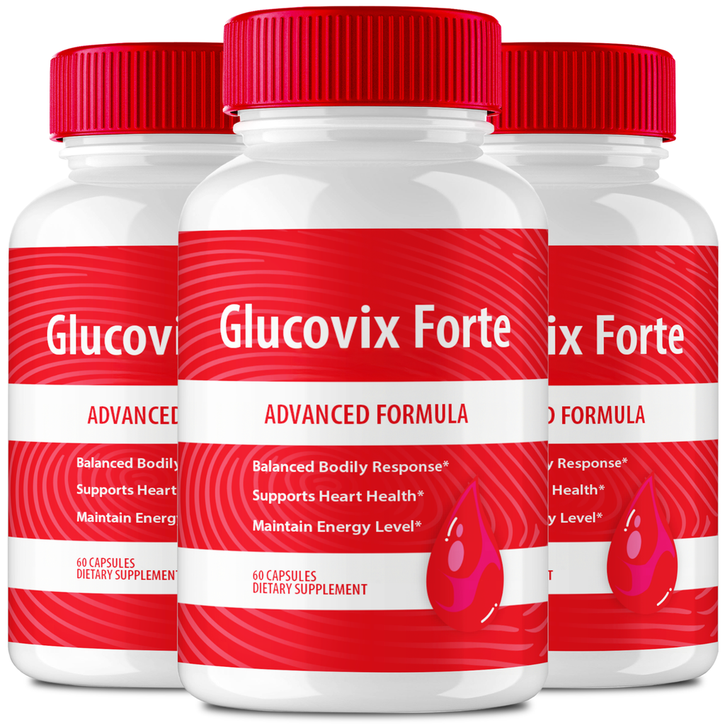 (3 Pack) Glucovix Pills Blood Sugar Support, Gluco Vix Glucose Balance Capsules