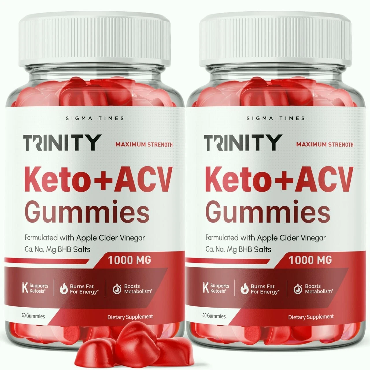 (2 Pack) Trinity Keto ACV Gummies - Trinity Keto Gummies for Weight Loss