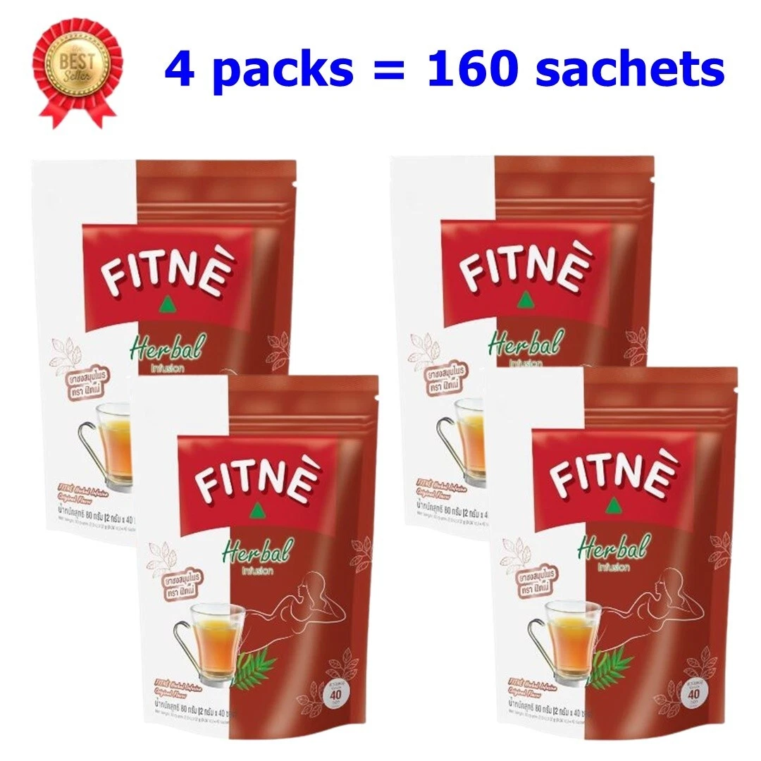 4x Herbal Fitne Tea Original Senna Infusion Weight Natural Beverage Drink Best