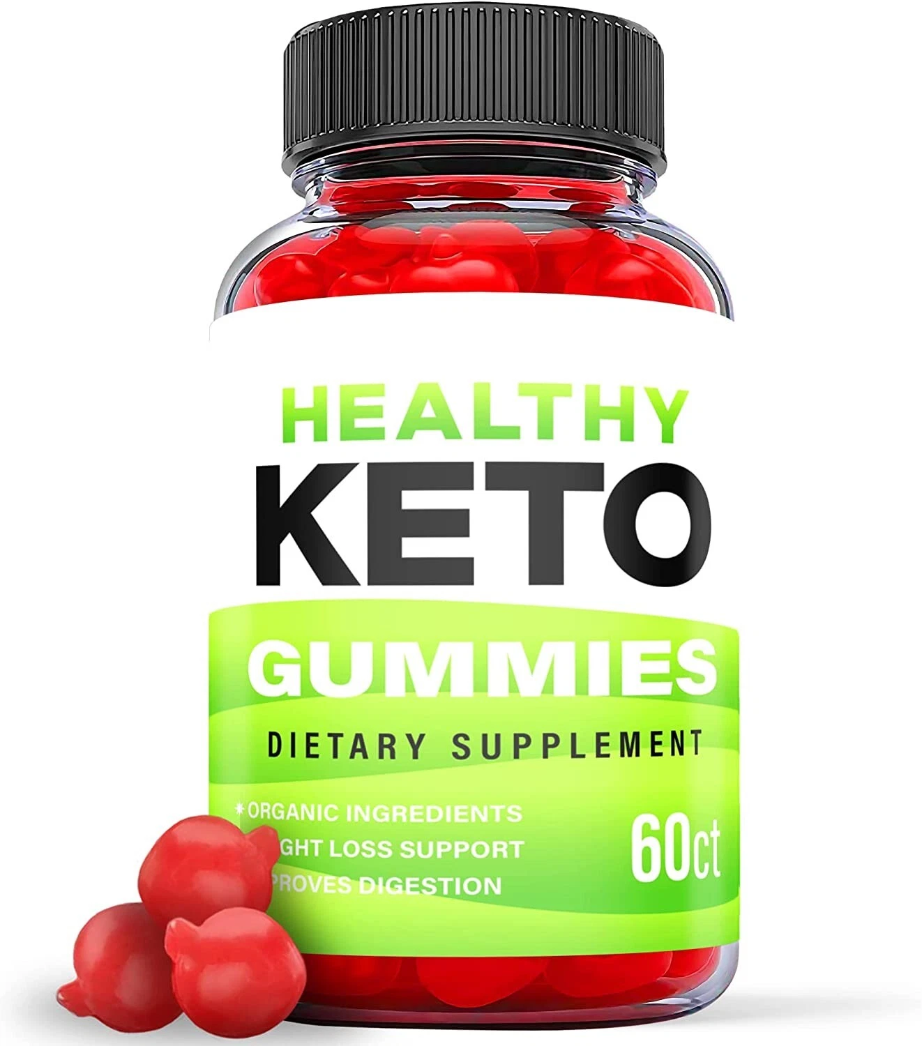 1 Pack - Healthy Keto ACV Gummies - Vegan, Weight Loss Supplement - 60 Gummies