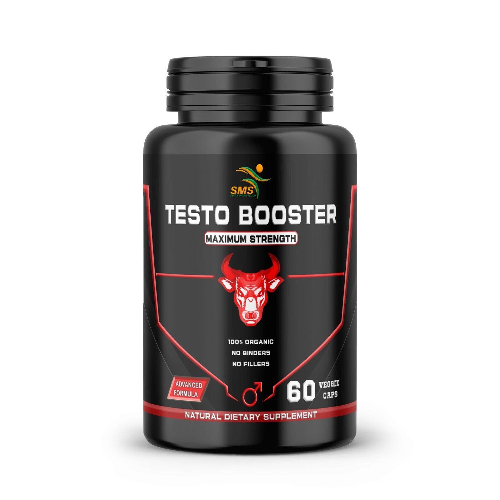 Testo Booster Stamina Energy Performance Pill Organic 60 Veggie Capsules By SMS