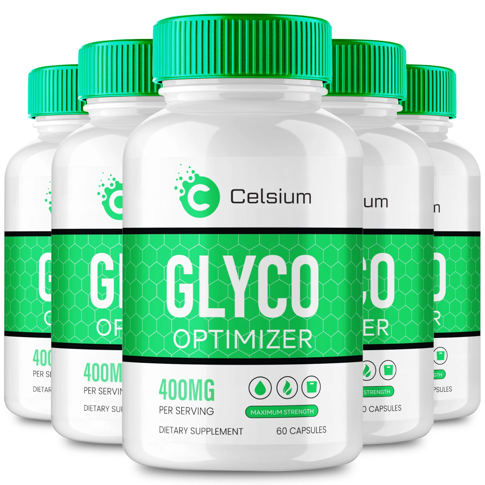 Celsium Glyco Optimizer Pills - Advanced Blood Formula Supplement (5 Pack)