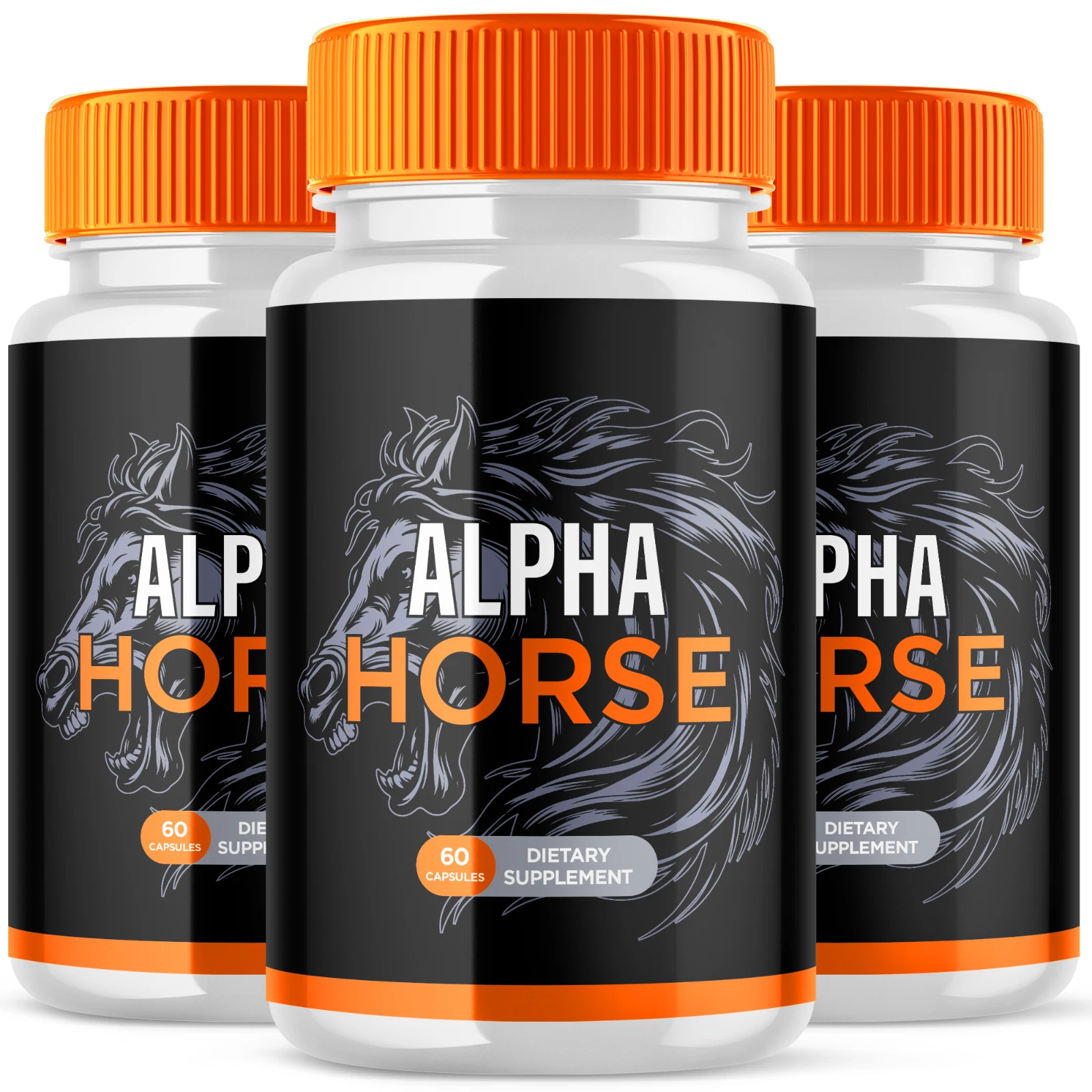 Alpha Horse Pills For Men Advanced Vitality Support Supplement 180 Capsules