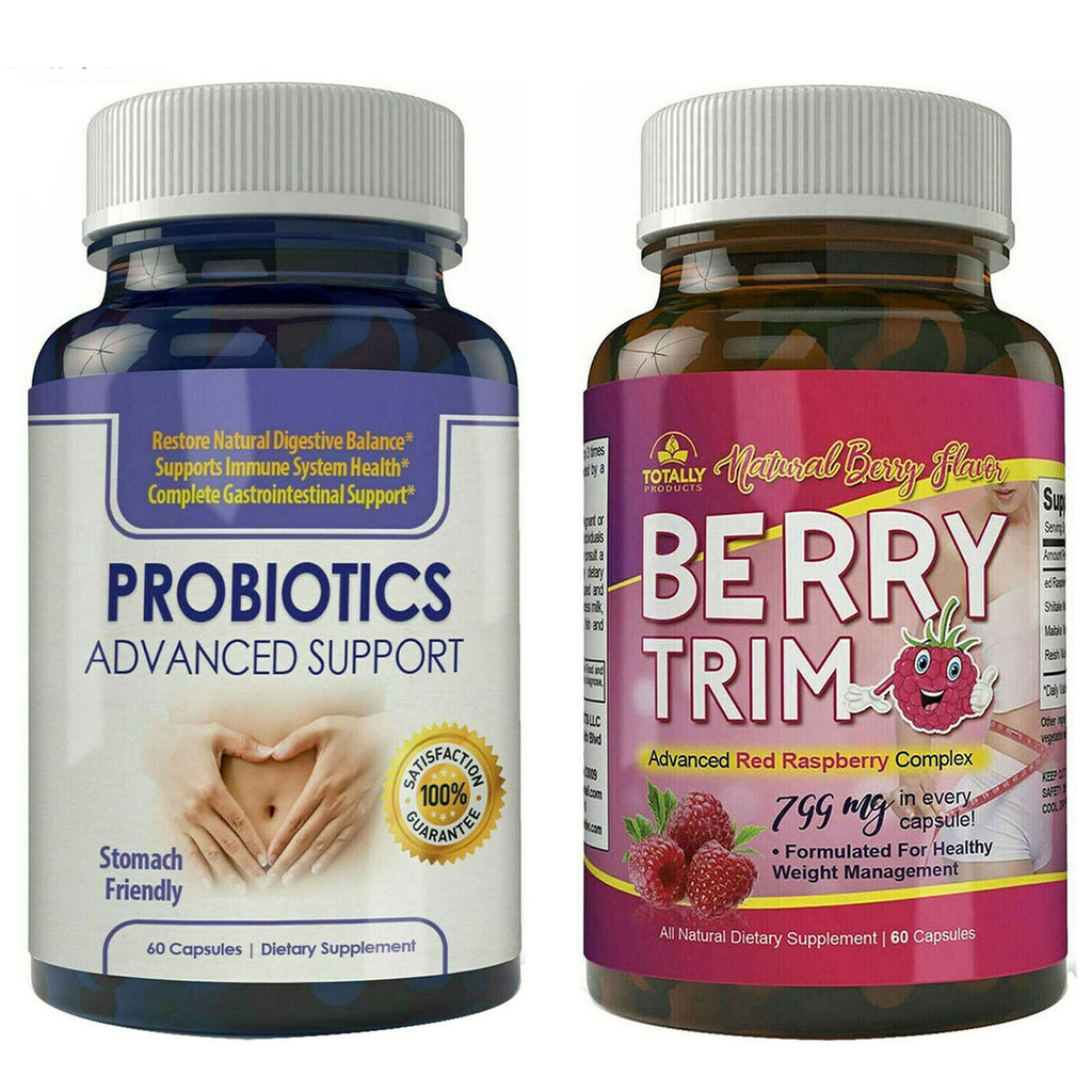 Probiotics Support Immune Supplements & Raspberry Ketone Weight Loss Diet Pills