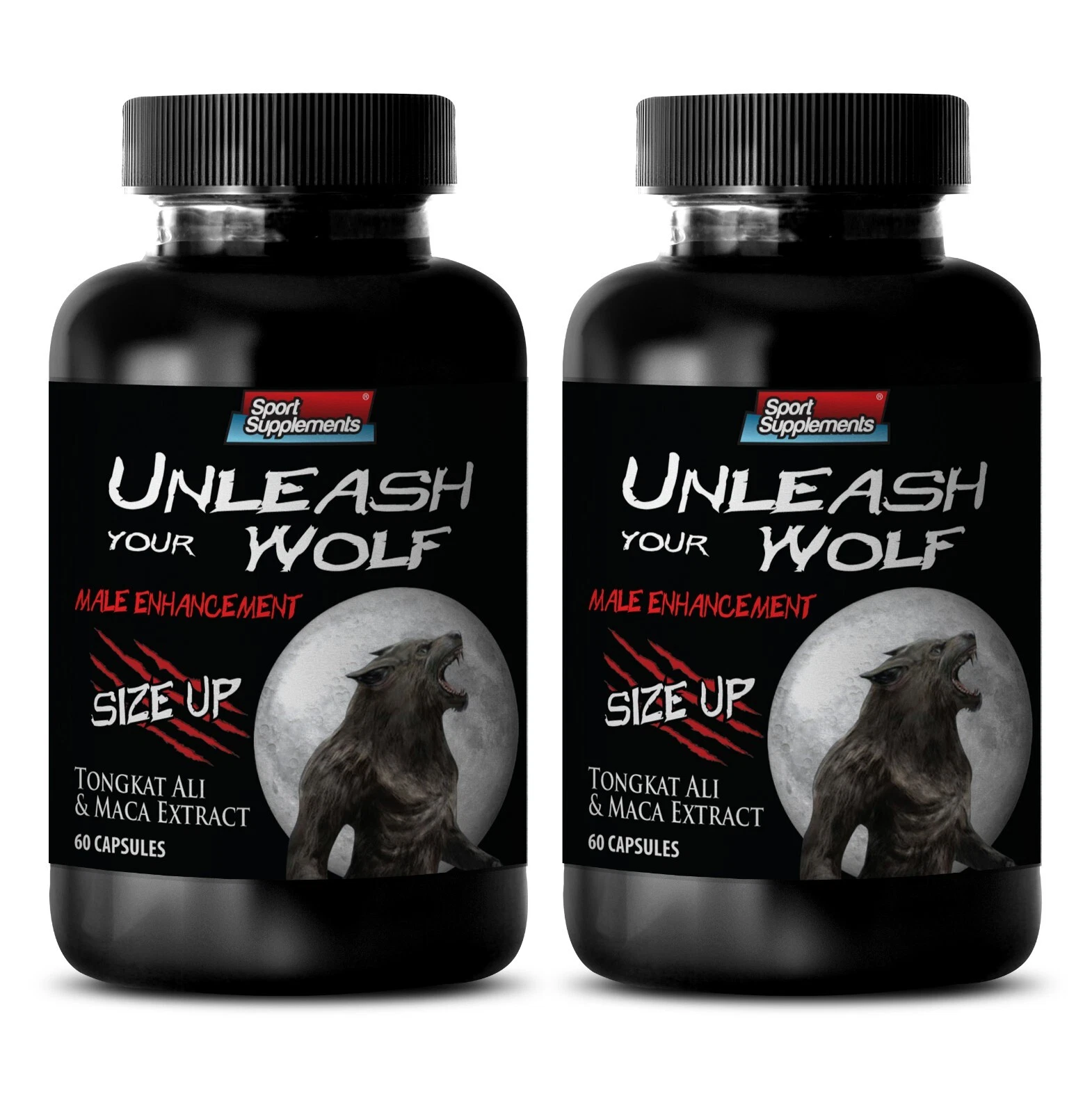 sharp focus - UNLEASH YOUR WOLF - daily power 2 Bottles 120 Capsules
