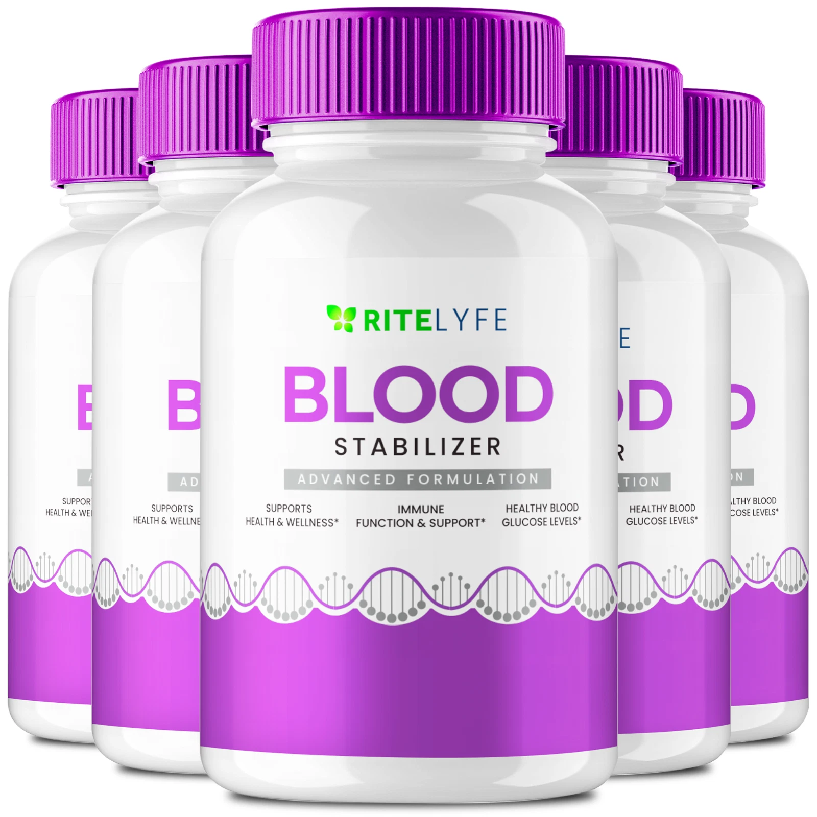 (5 Pack) Ritelyfe Blood Stabilizer Capsules - Blood Health Support Formula Pills